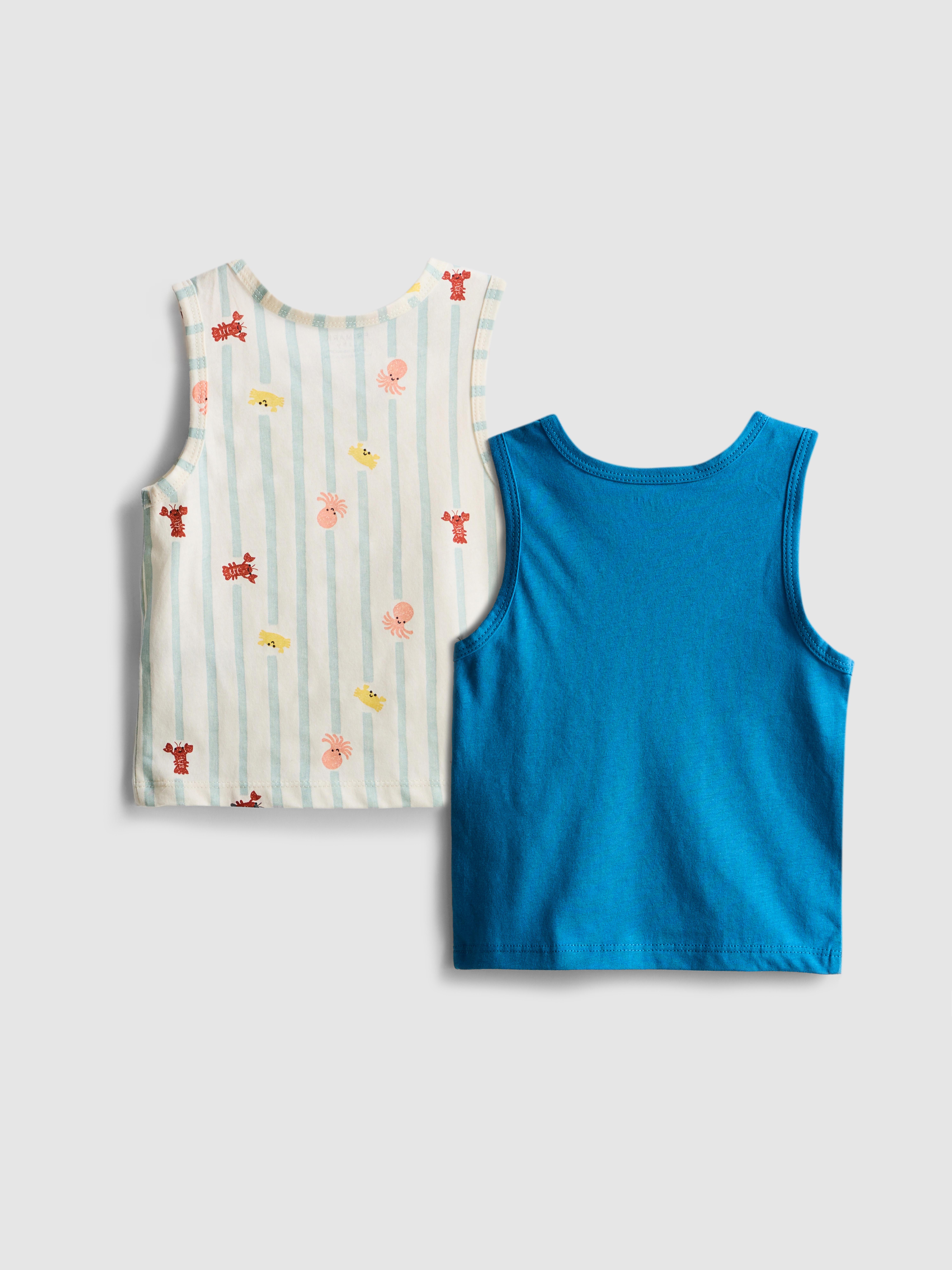 0-36mths | 2pk Sealife Graphic Tanks