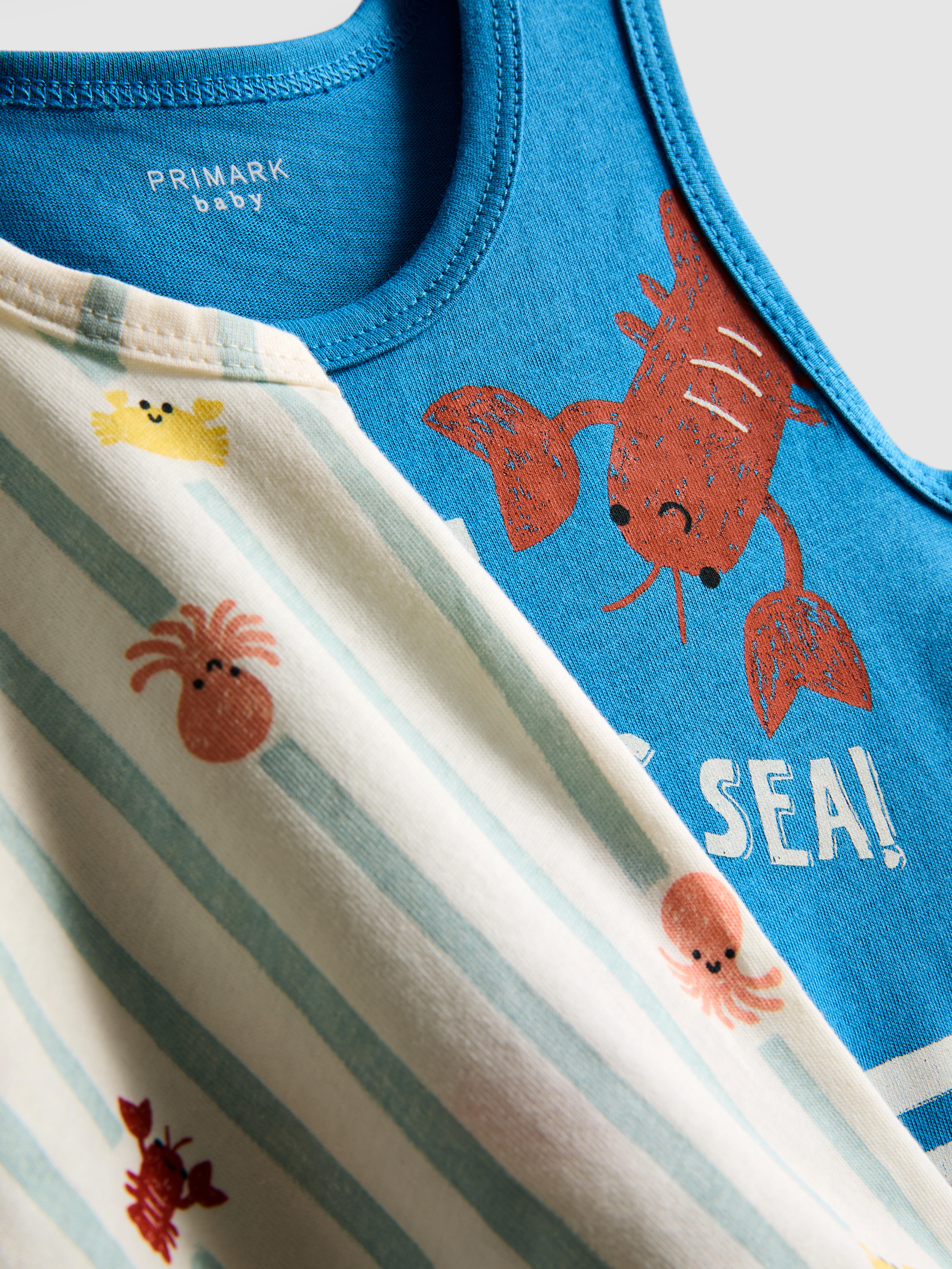 0-36mths | 2pk Sealife Graphic Tanks