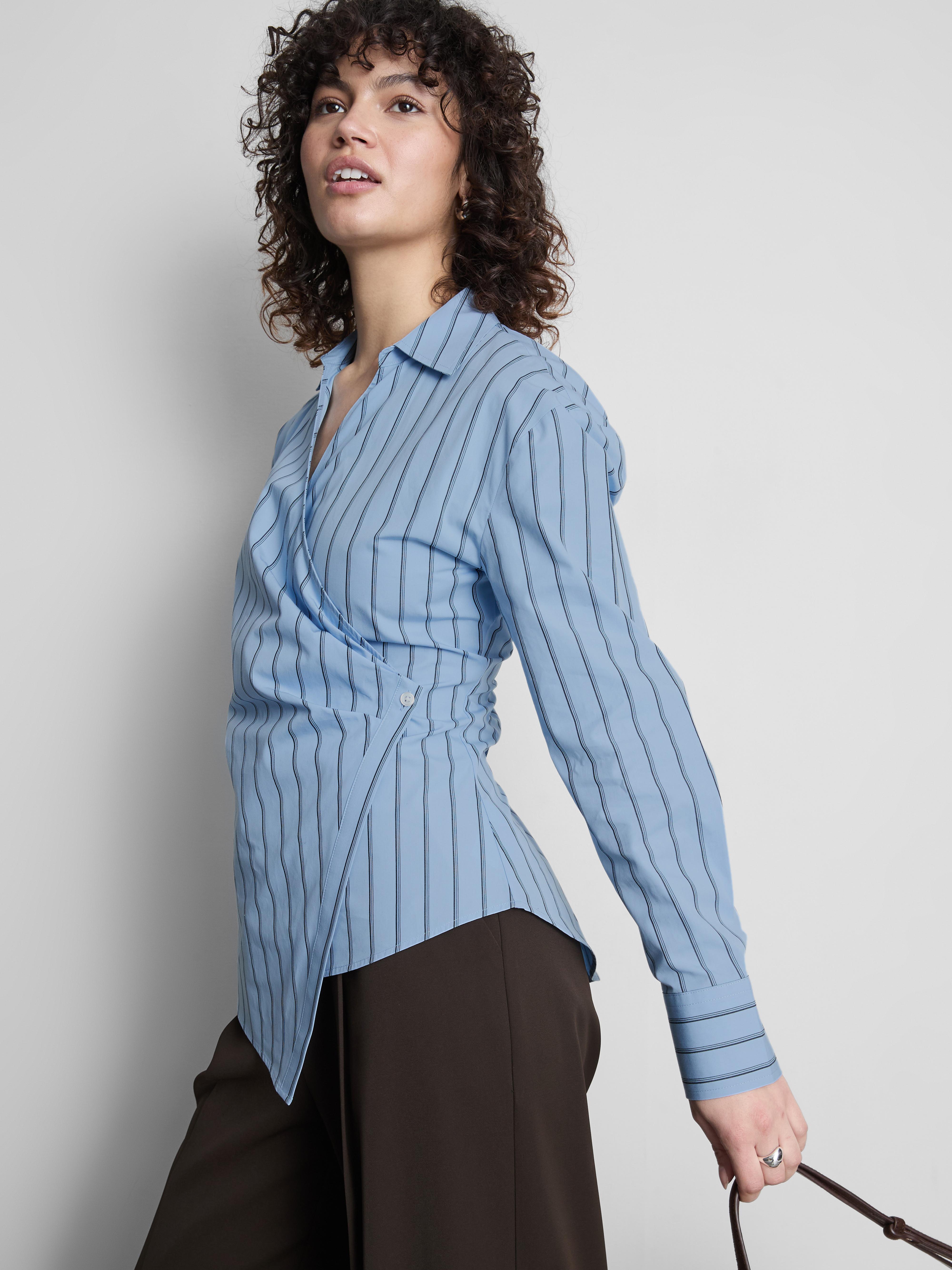 Cotton Wrap Poplin Shirt