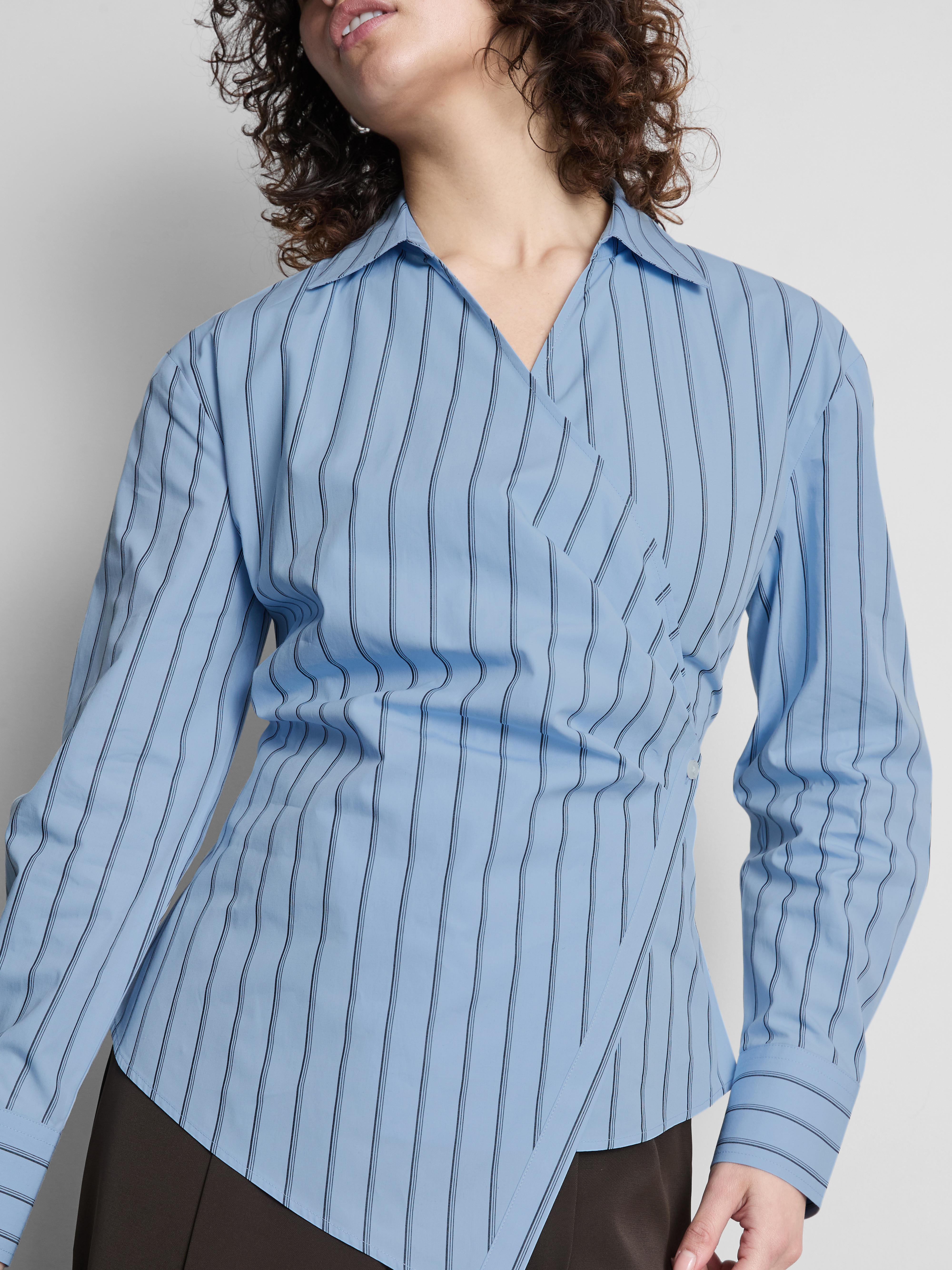 Cotton Wrap Poplin Shirt
