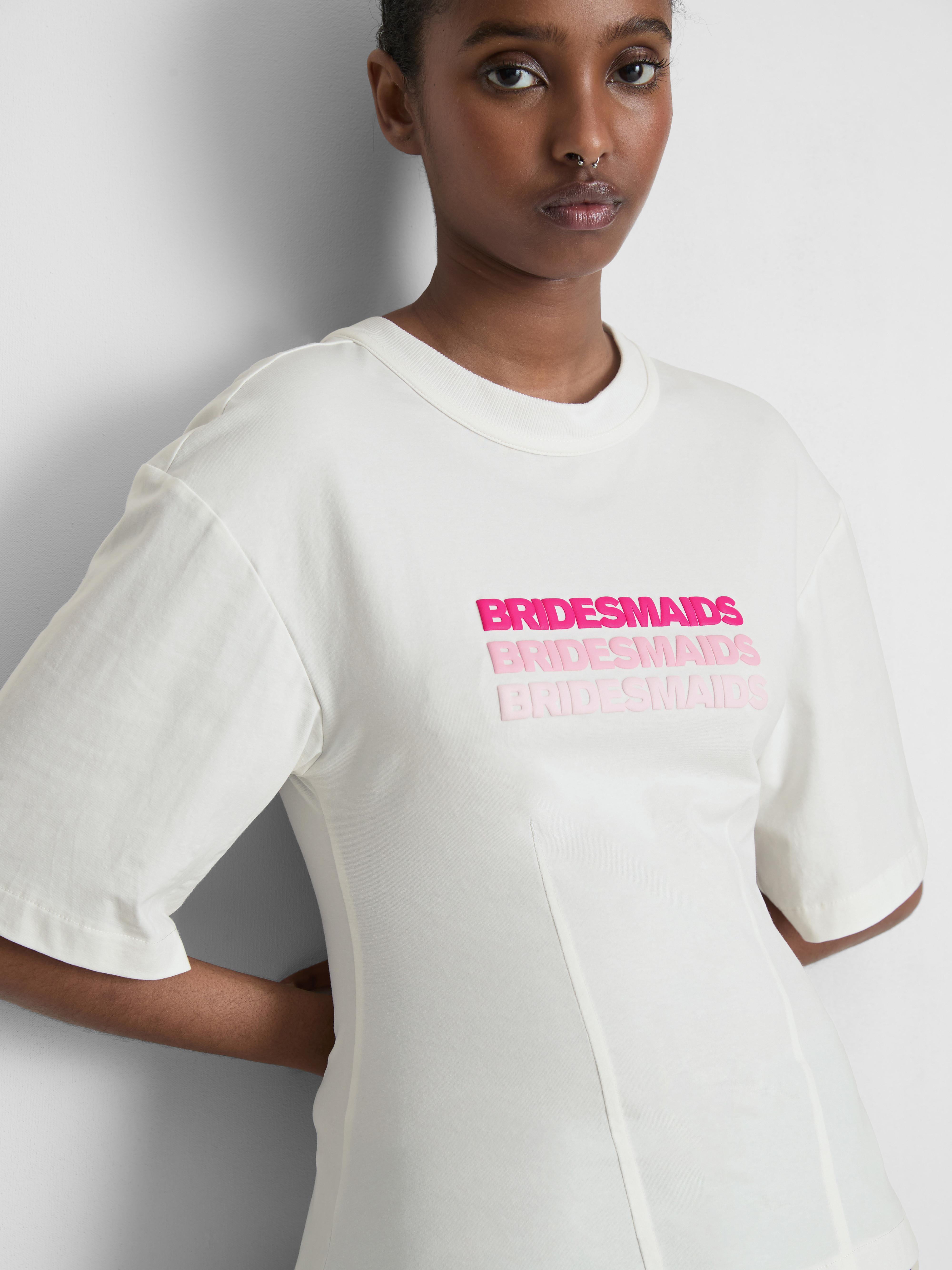 Bridesmaids Bridal Graphic Bow T-Shirt