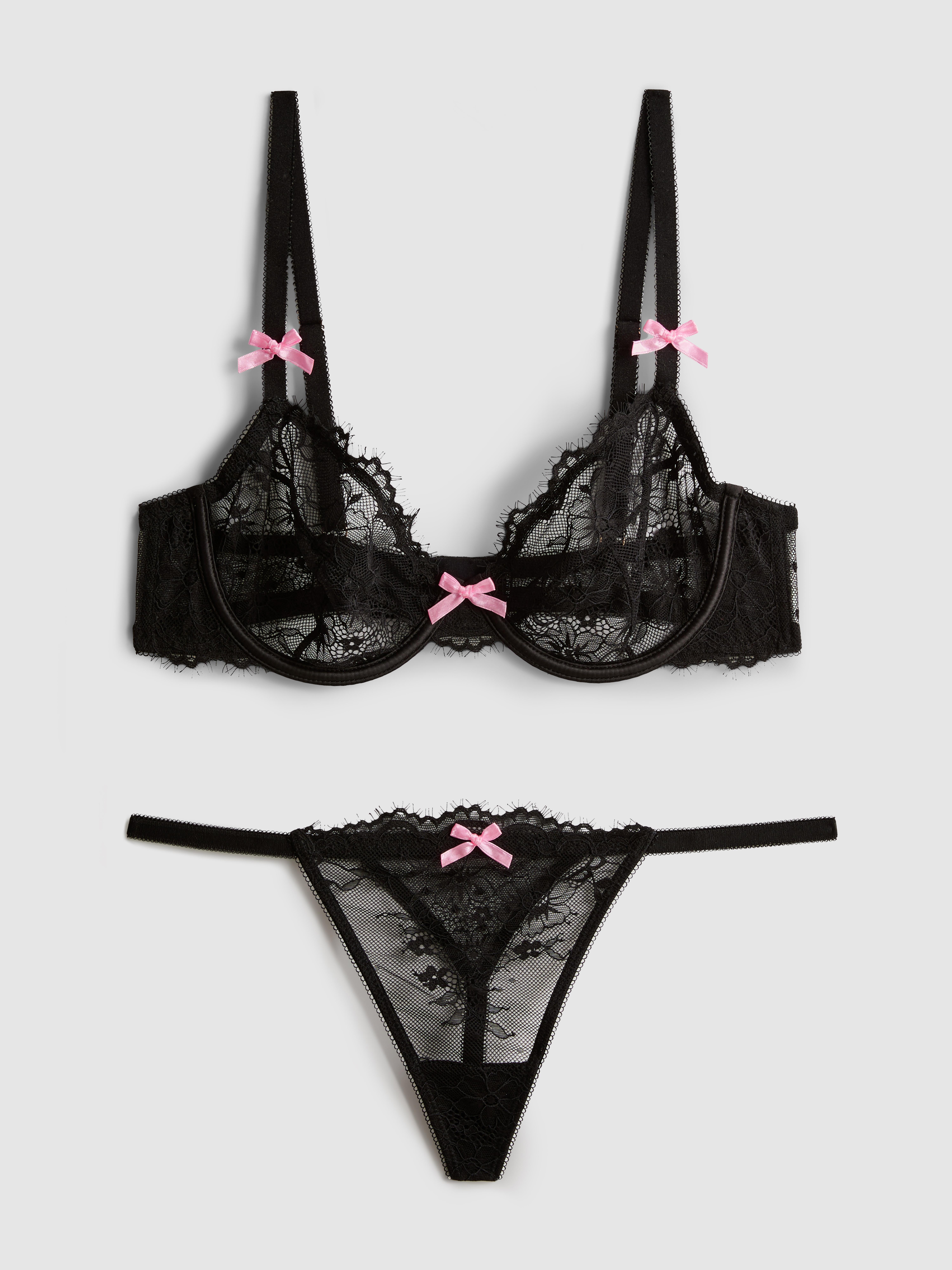 Lace Underwired Lingerie Set