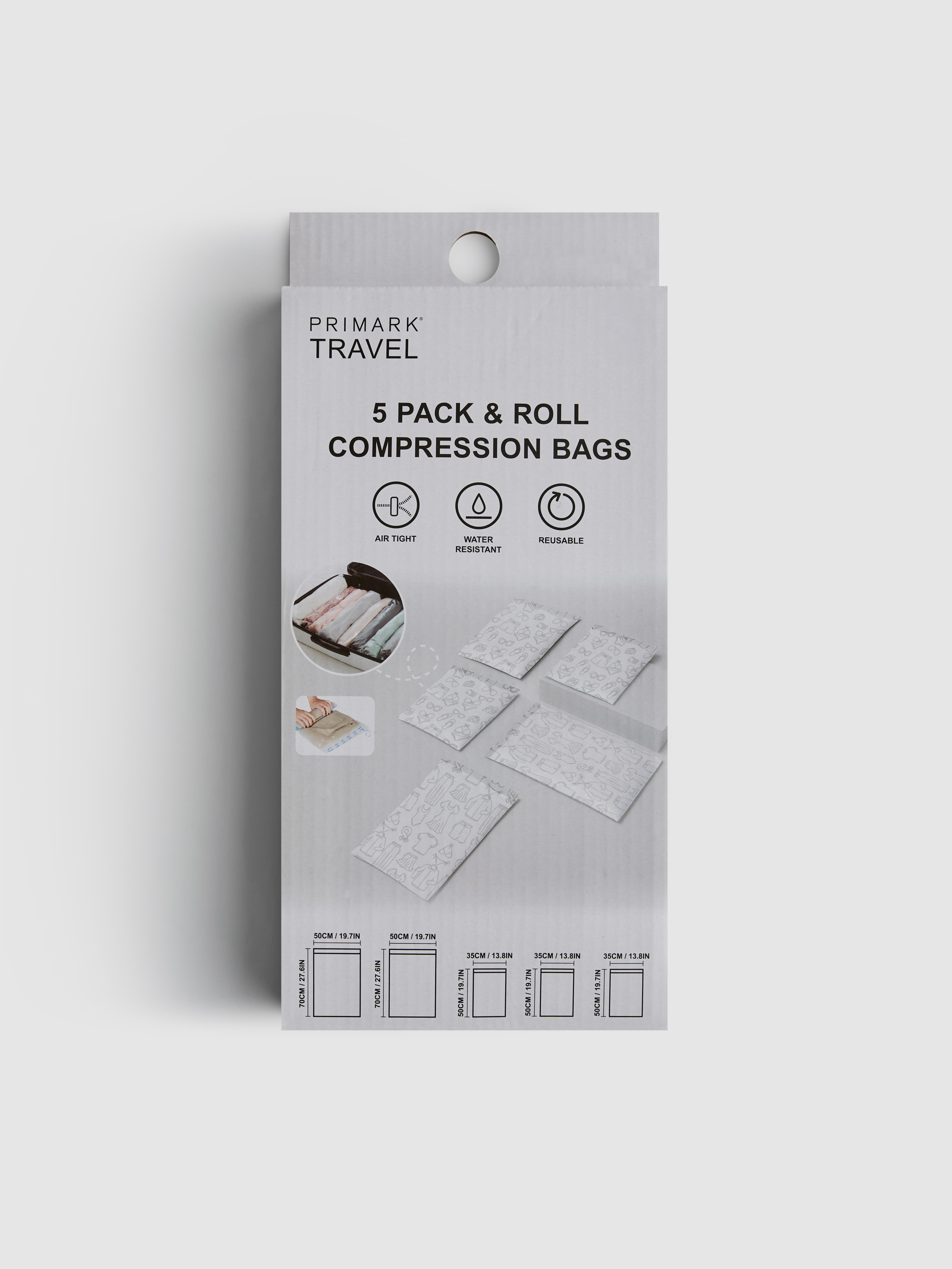 Lot de 5 sacs de compression Pack And Roll