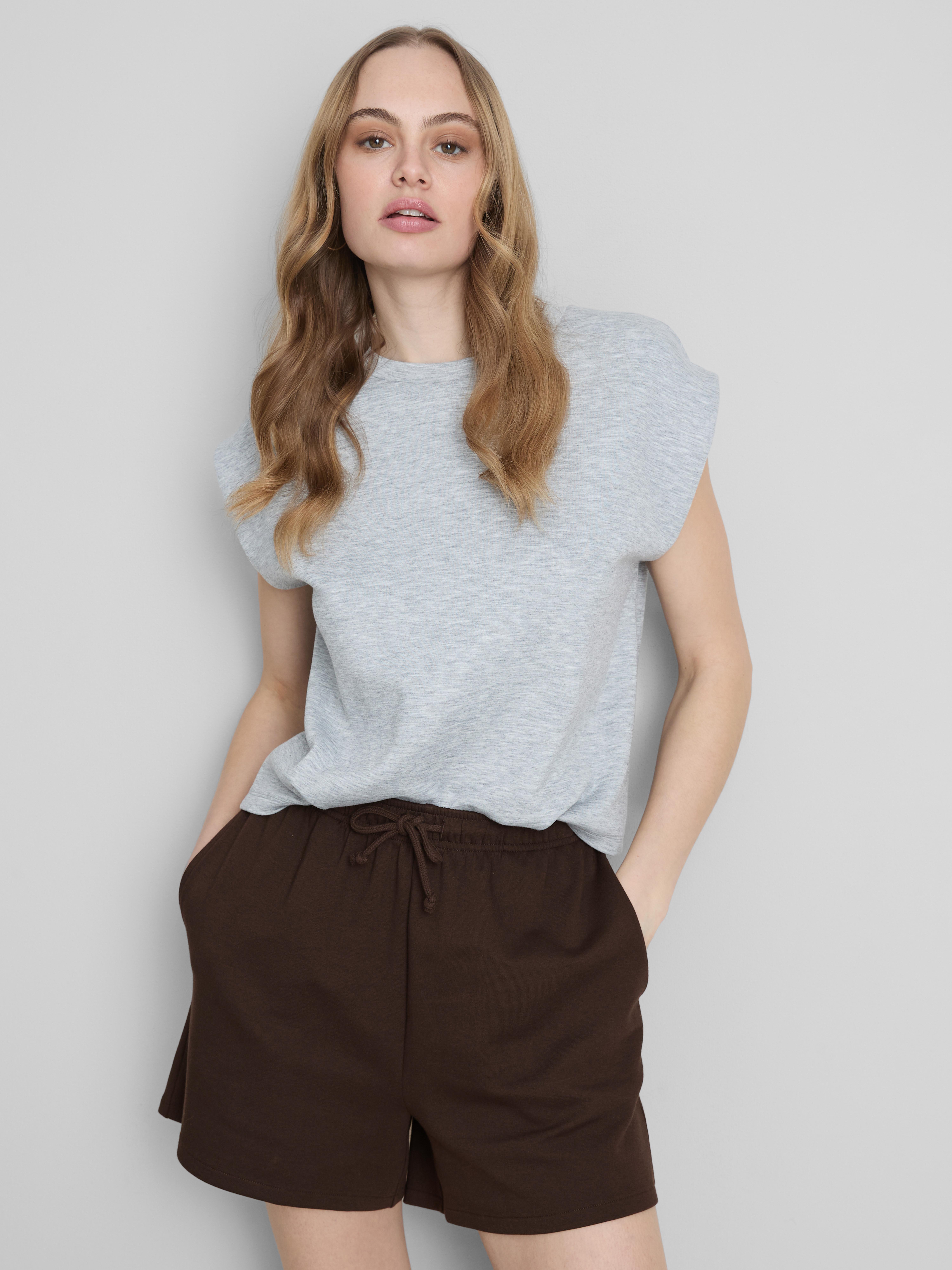 Pantalones cortos de punto con mucho algodón