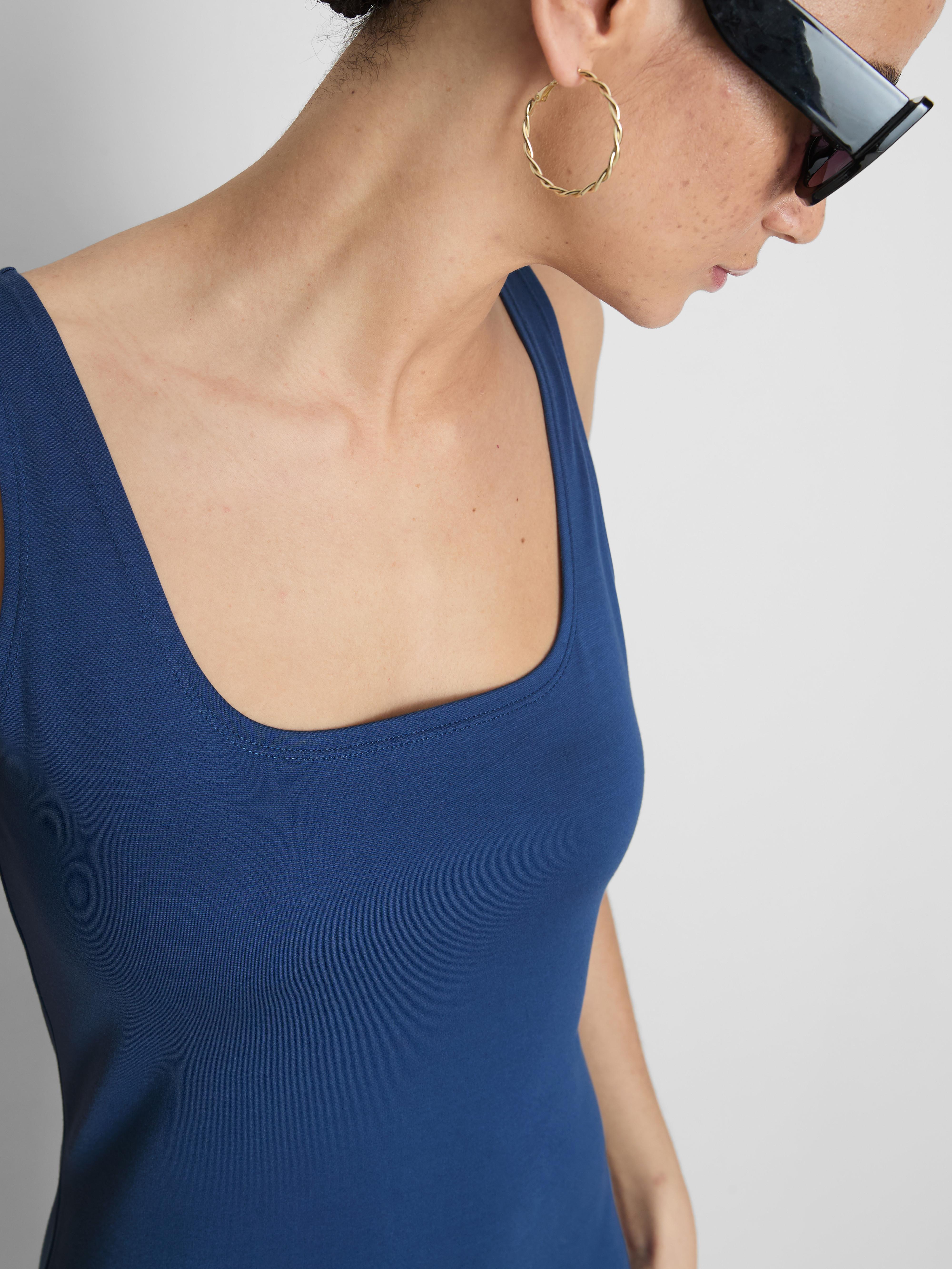 Second Skin Square Neck Midi Dress