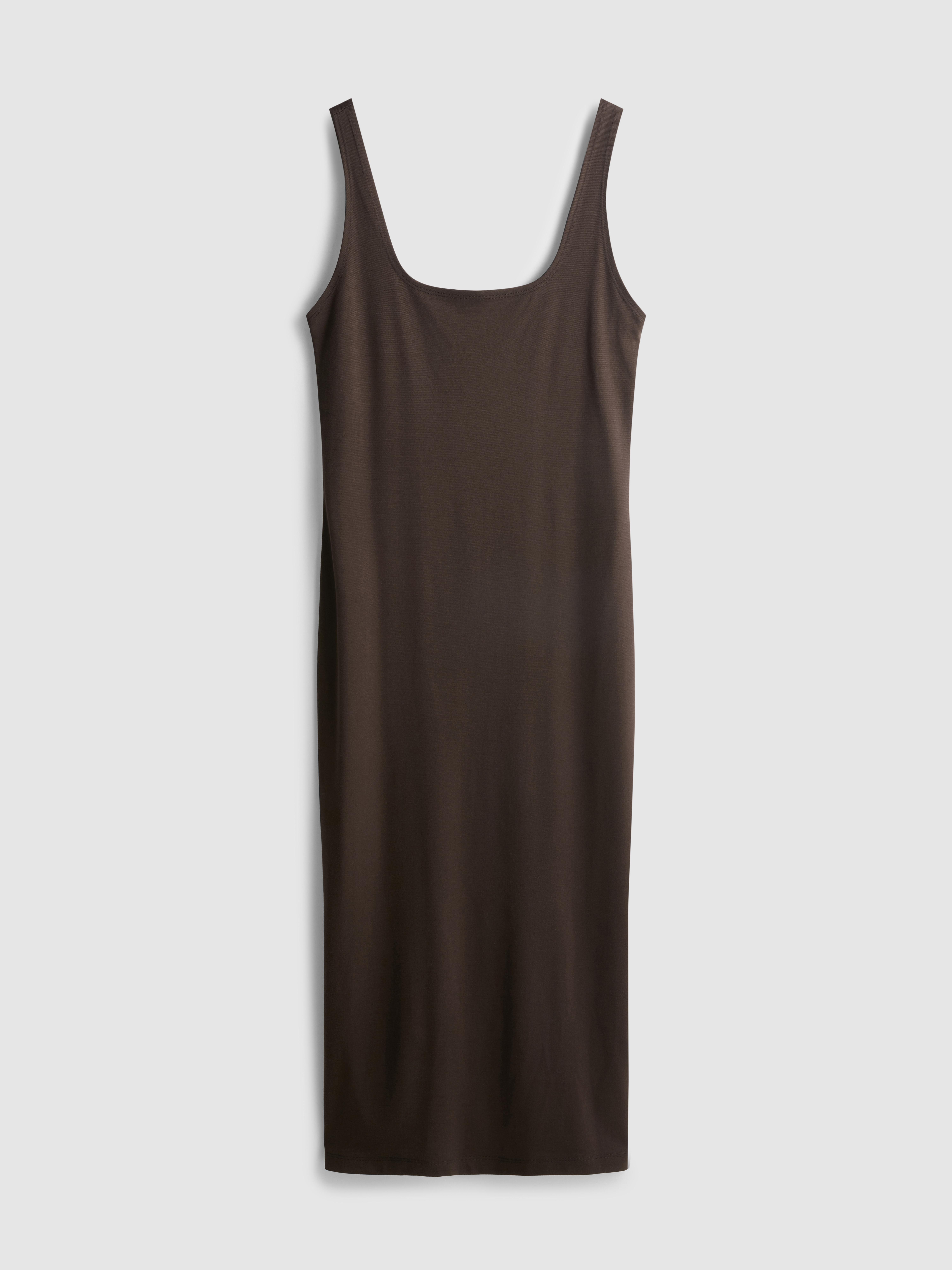 Second Skin Square Neck Midi Dress