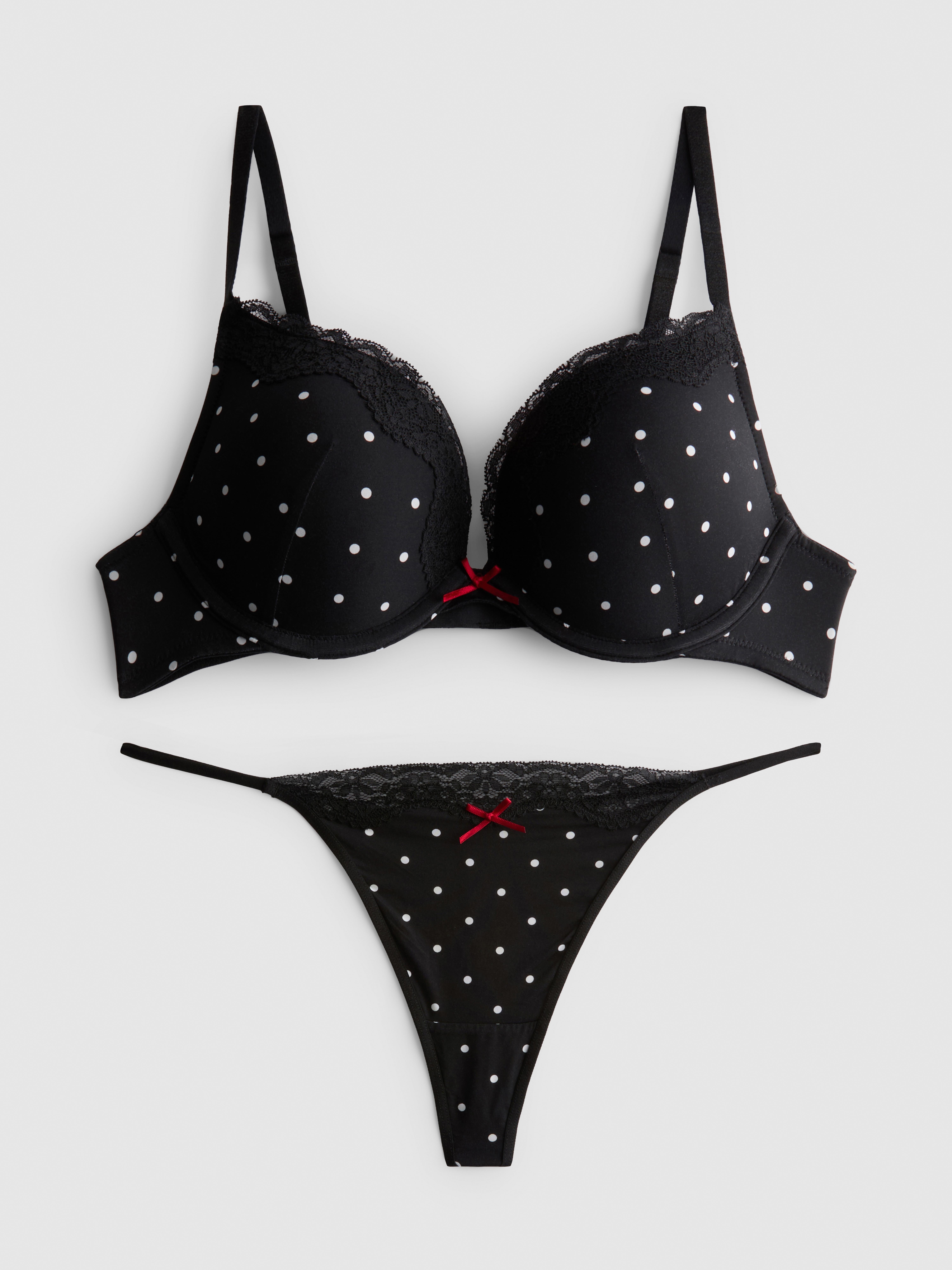 Polka Dot Maximise Lingerie Set