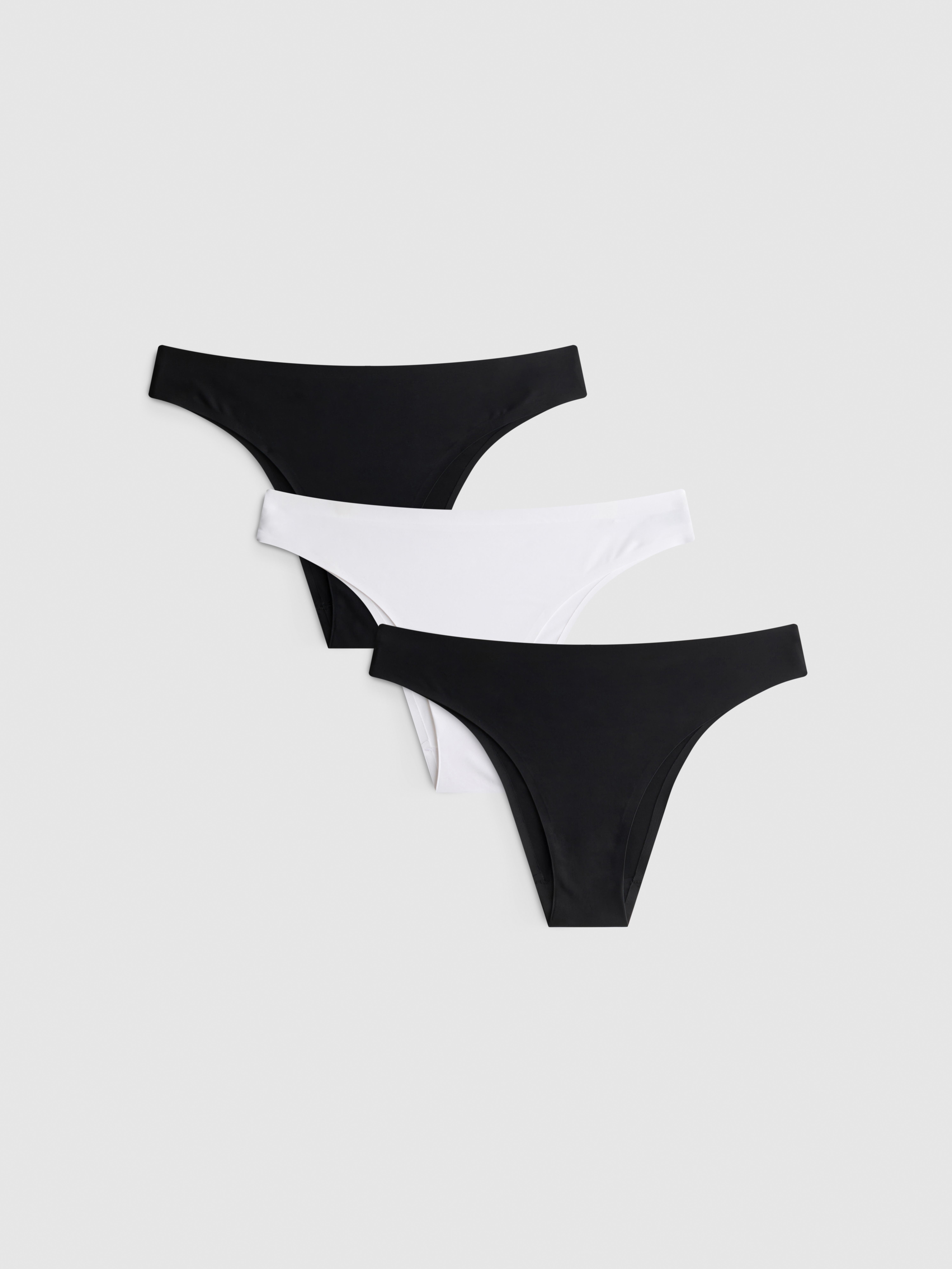Nahtlose Brazil-Tangas, 3er-Pack