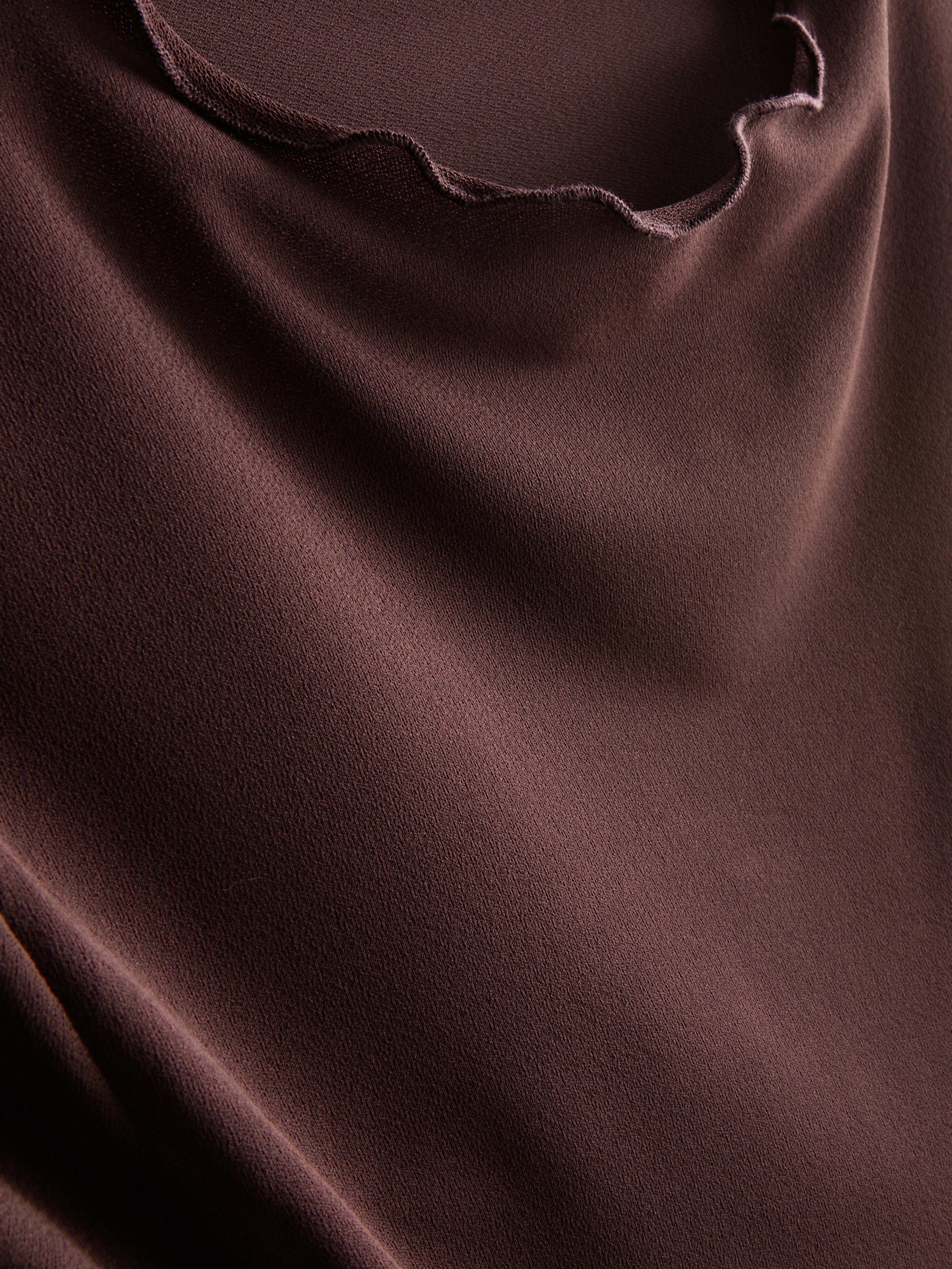 Long Sleeve Cropped Mesh Top