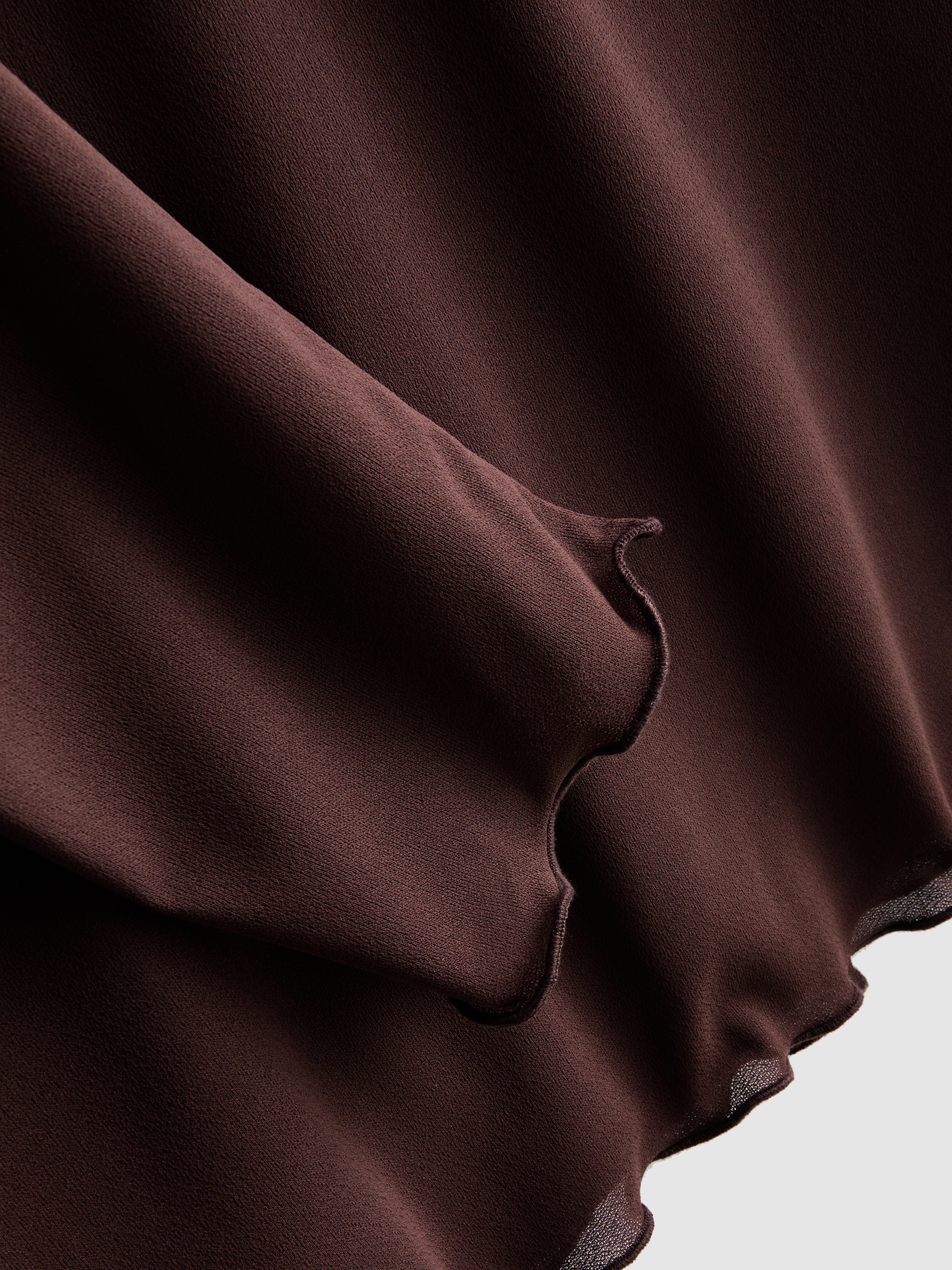 Long Sleeve Cropped Mesh Top