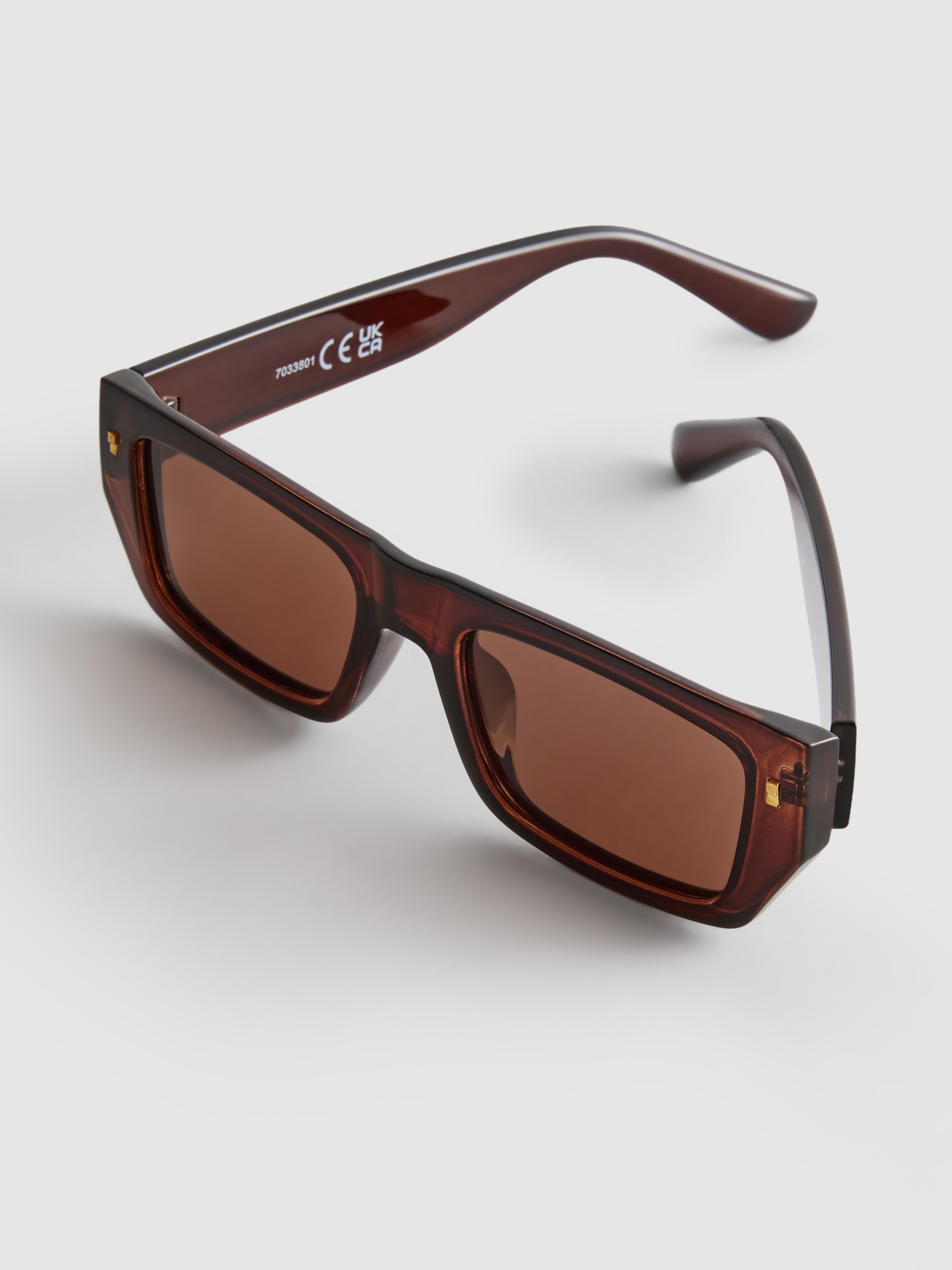Pacco Da 6 Occhiali Da Sole Rettangolari - Luxury Design Irregolare, Montatura Quadrata, Protezione UV400, Per Unisex Adulto
