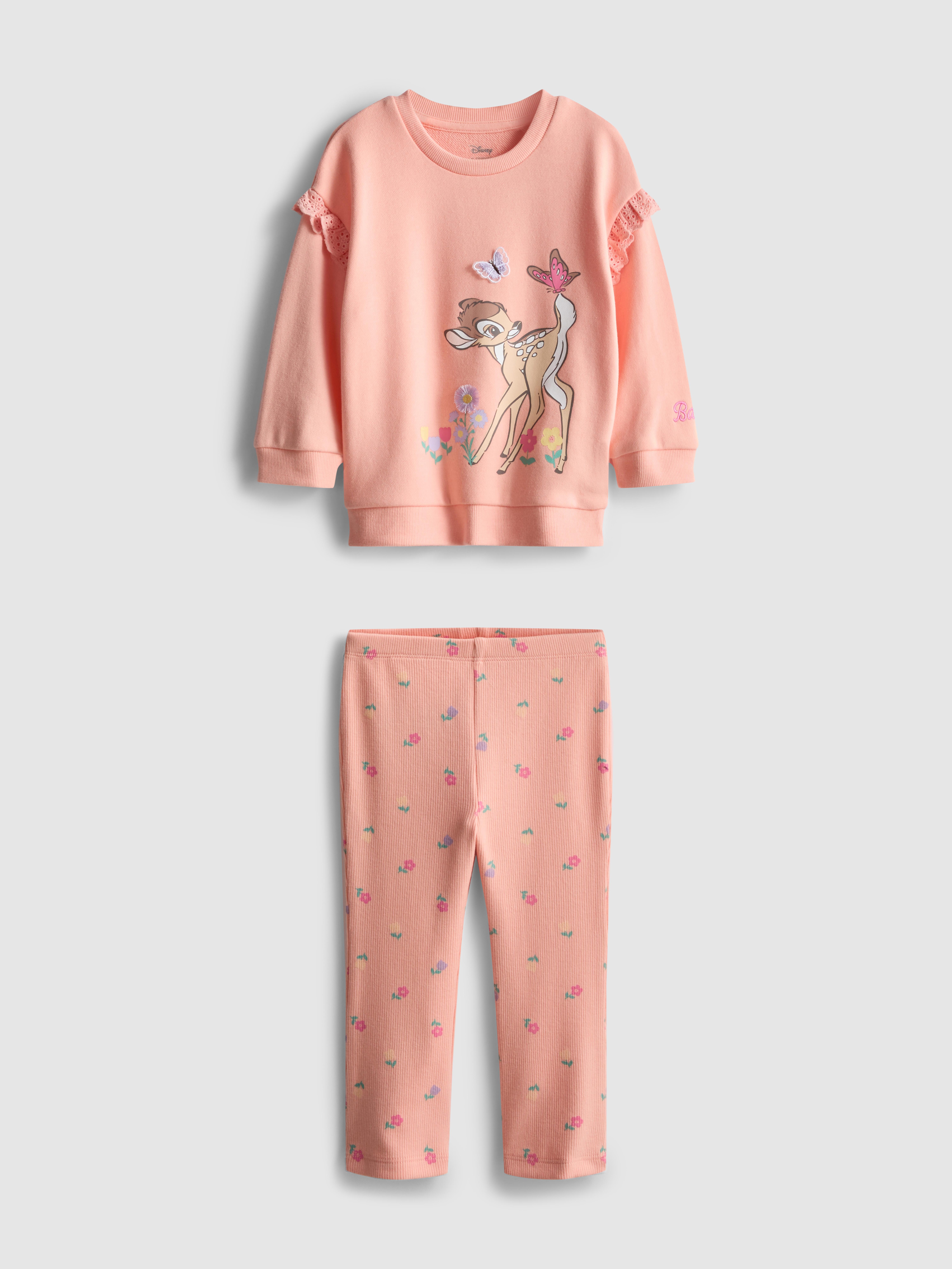 0-36 mesi | Completo felpa e leggings Bambi Disney