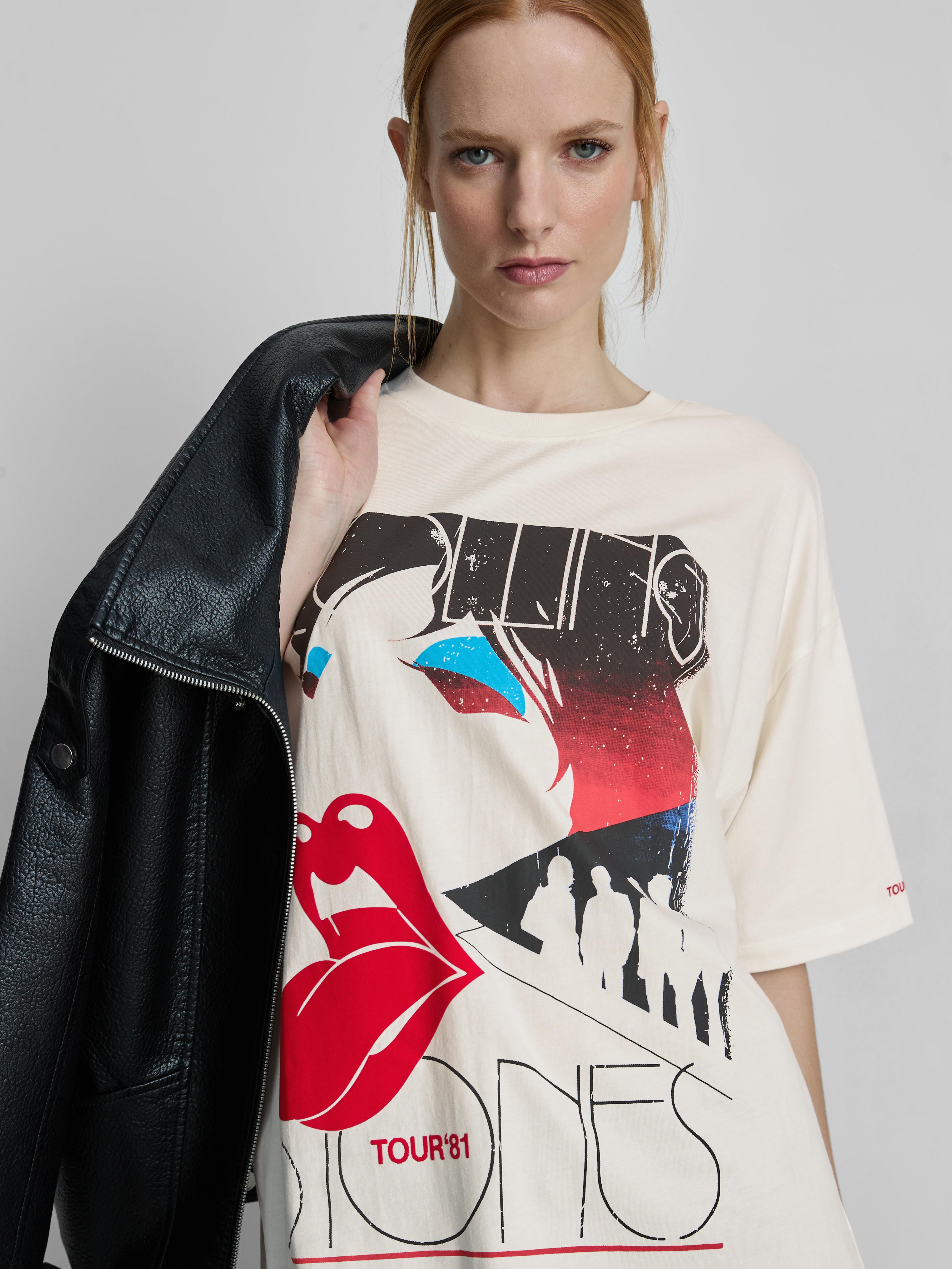 Relaxed The Rolling Stones Graphic Band Tee