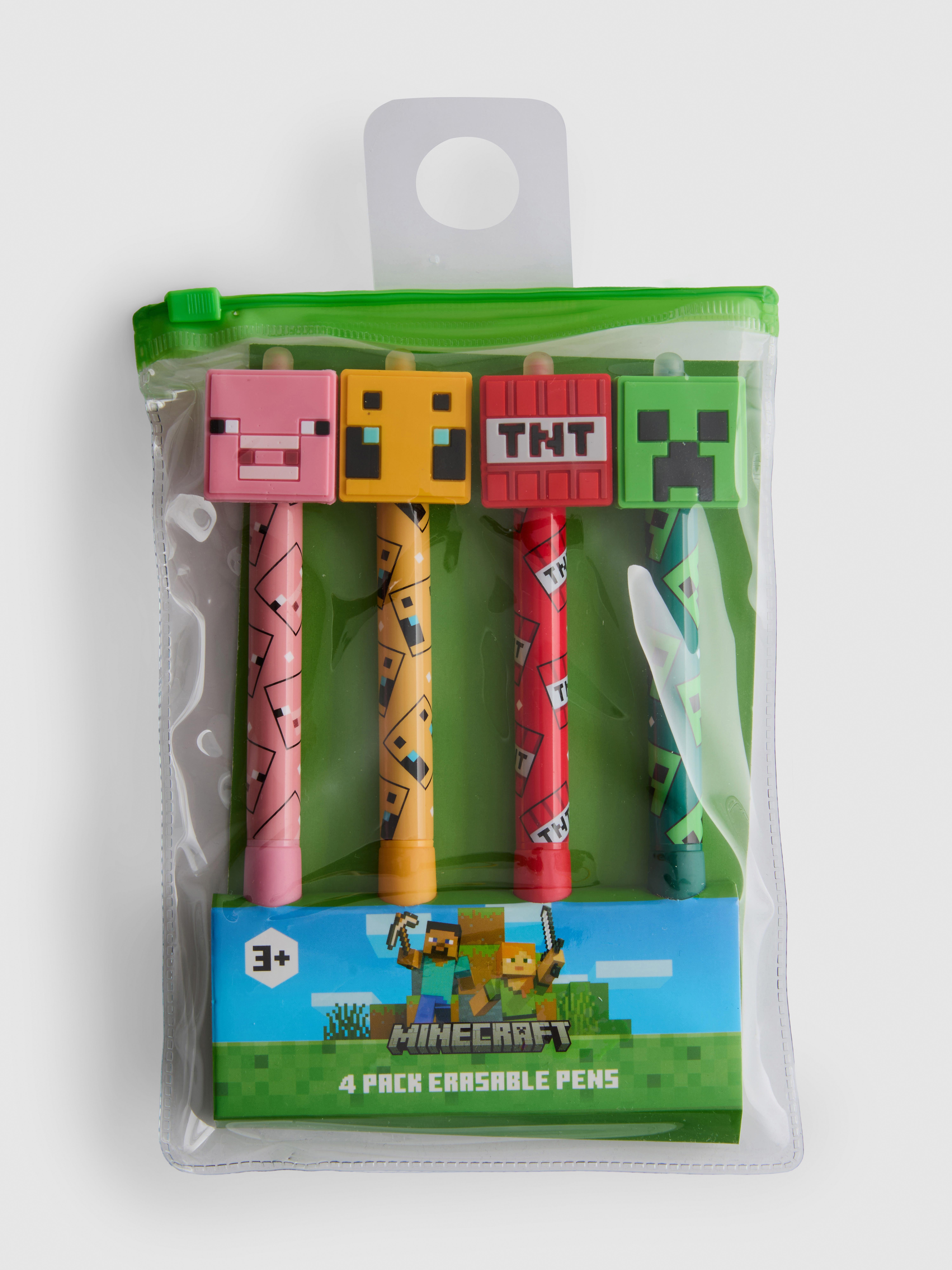 Izbrisljiva pisala Minecraft, 4 kosi