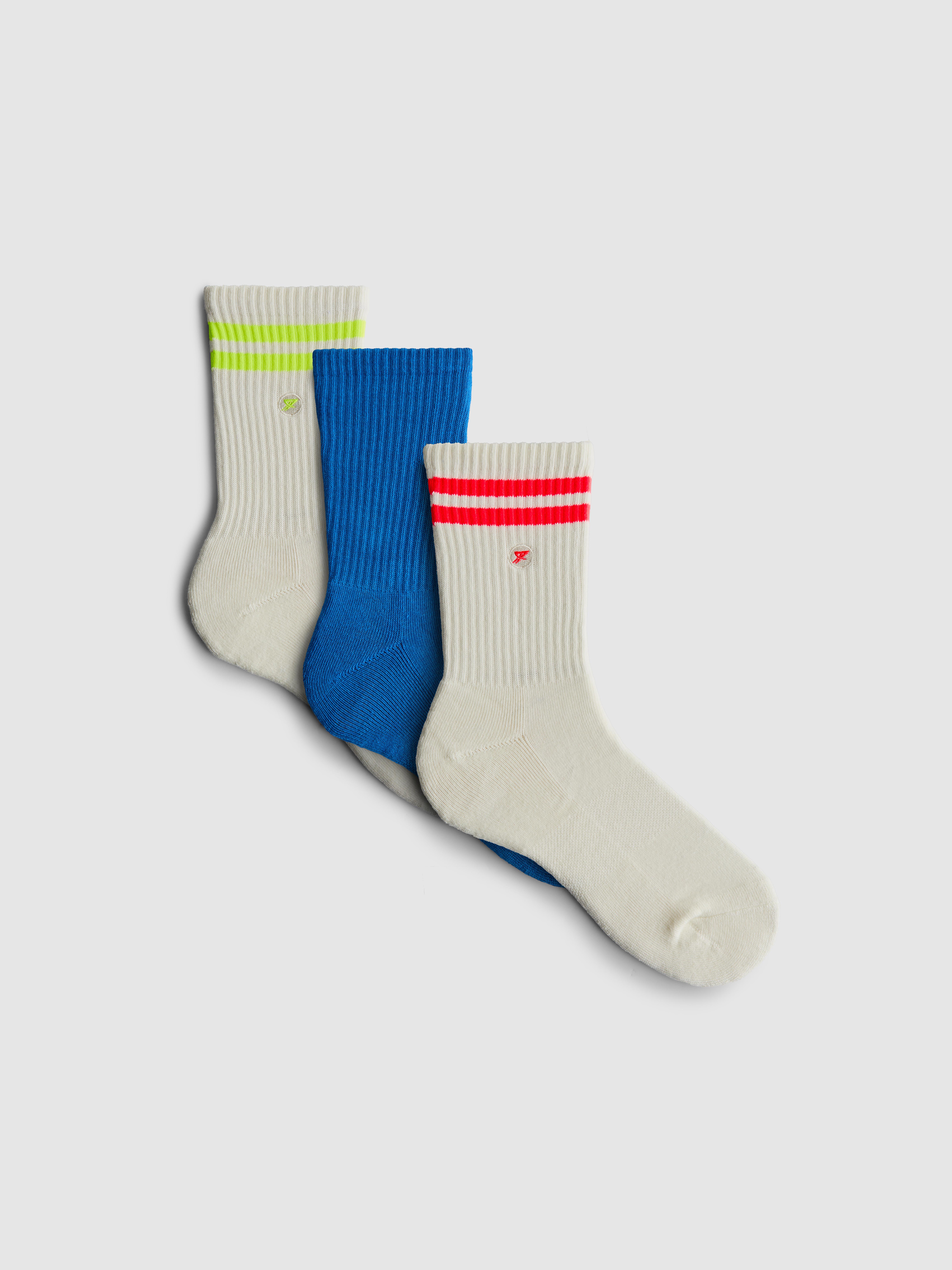 3pk Sports Crew Socks