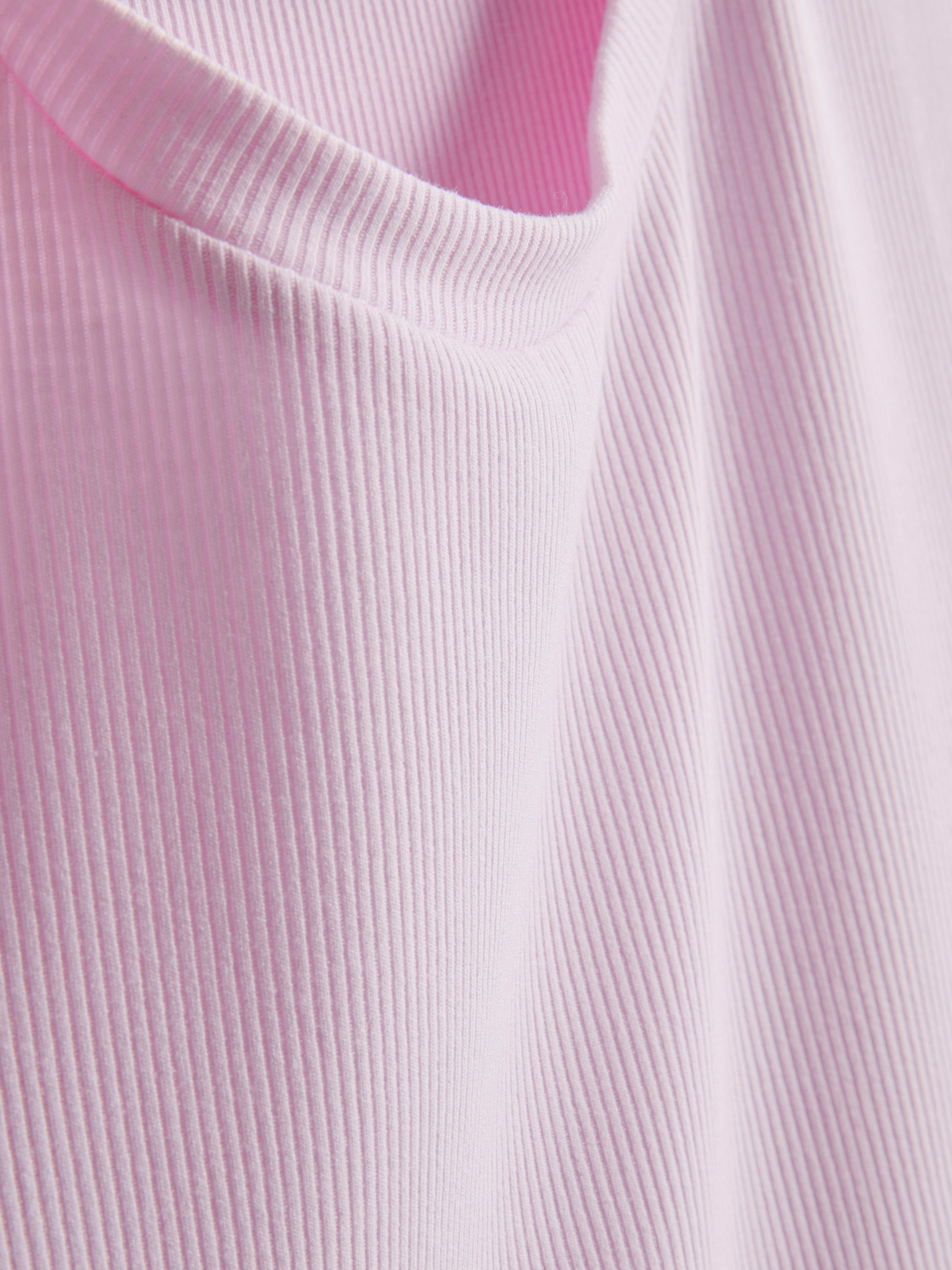 Ribbed Bodycon Mini T-Shirt Dress