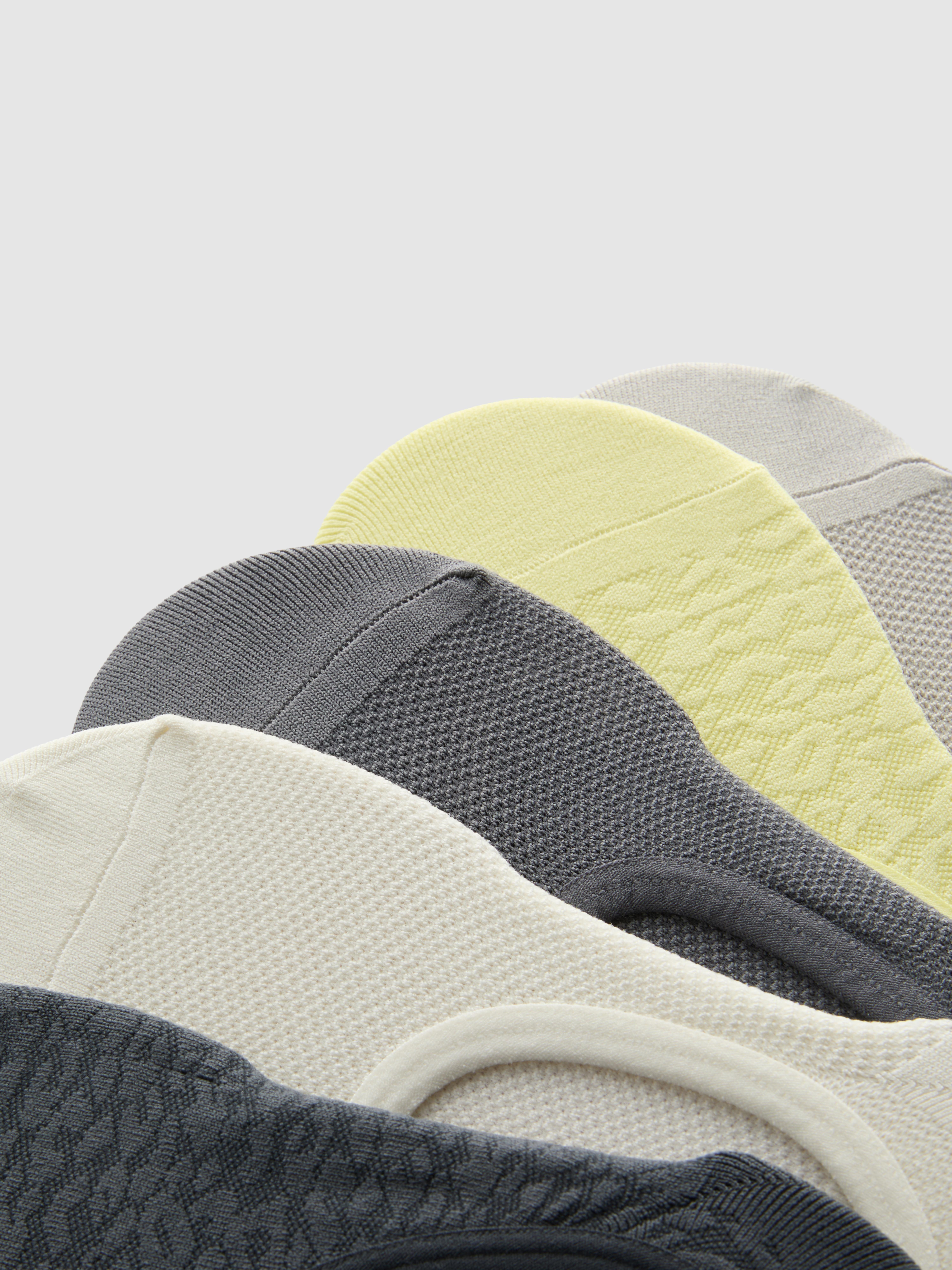 5pk Textured Footsie Socks