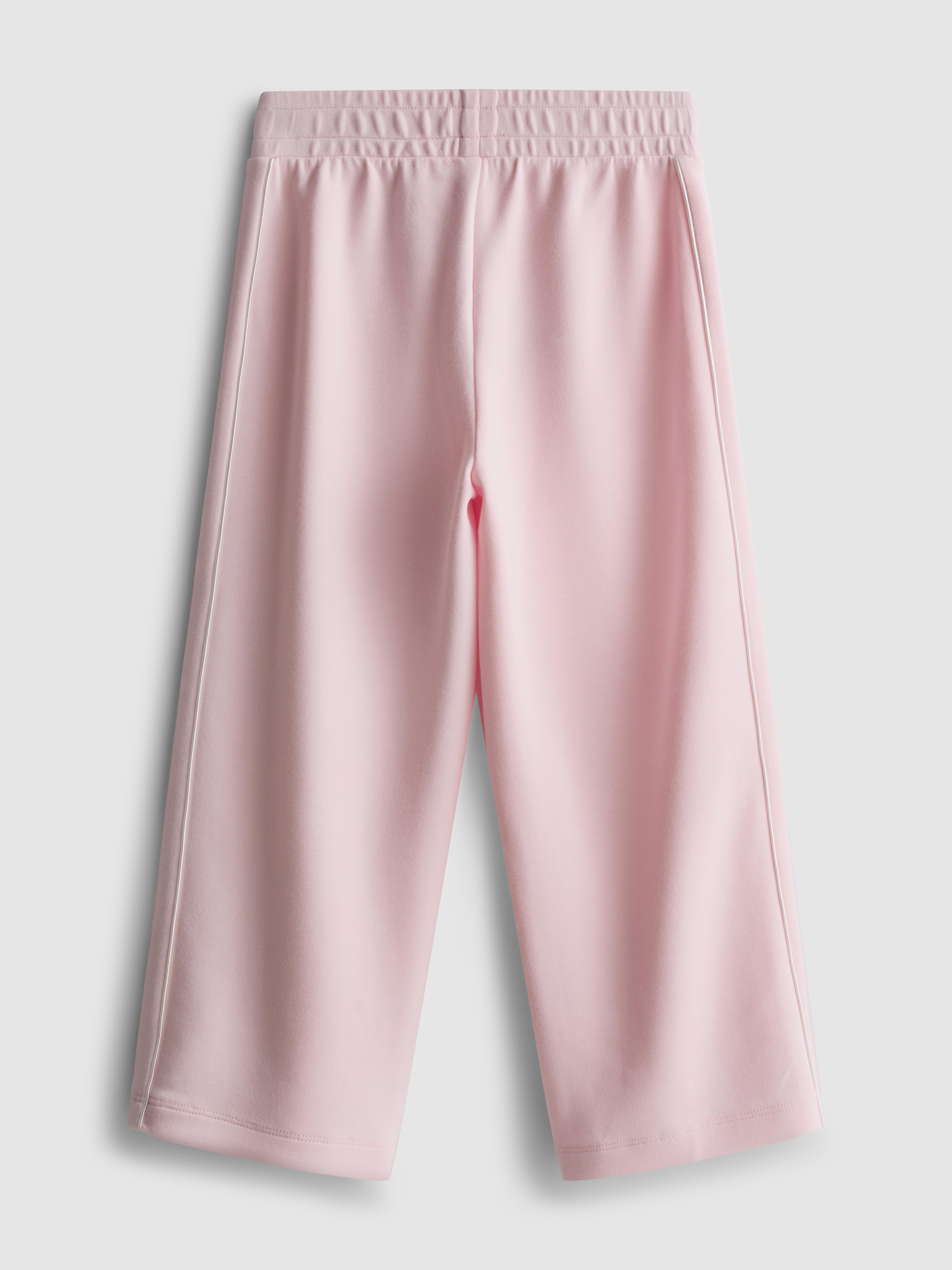 Girls Pink 1.5-8yrs | Wide Leg Sweatpants