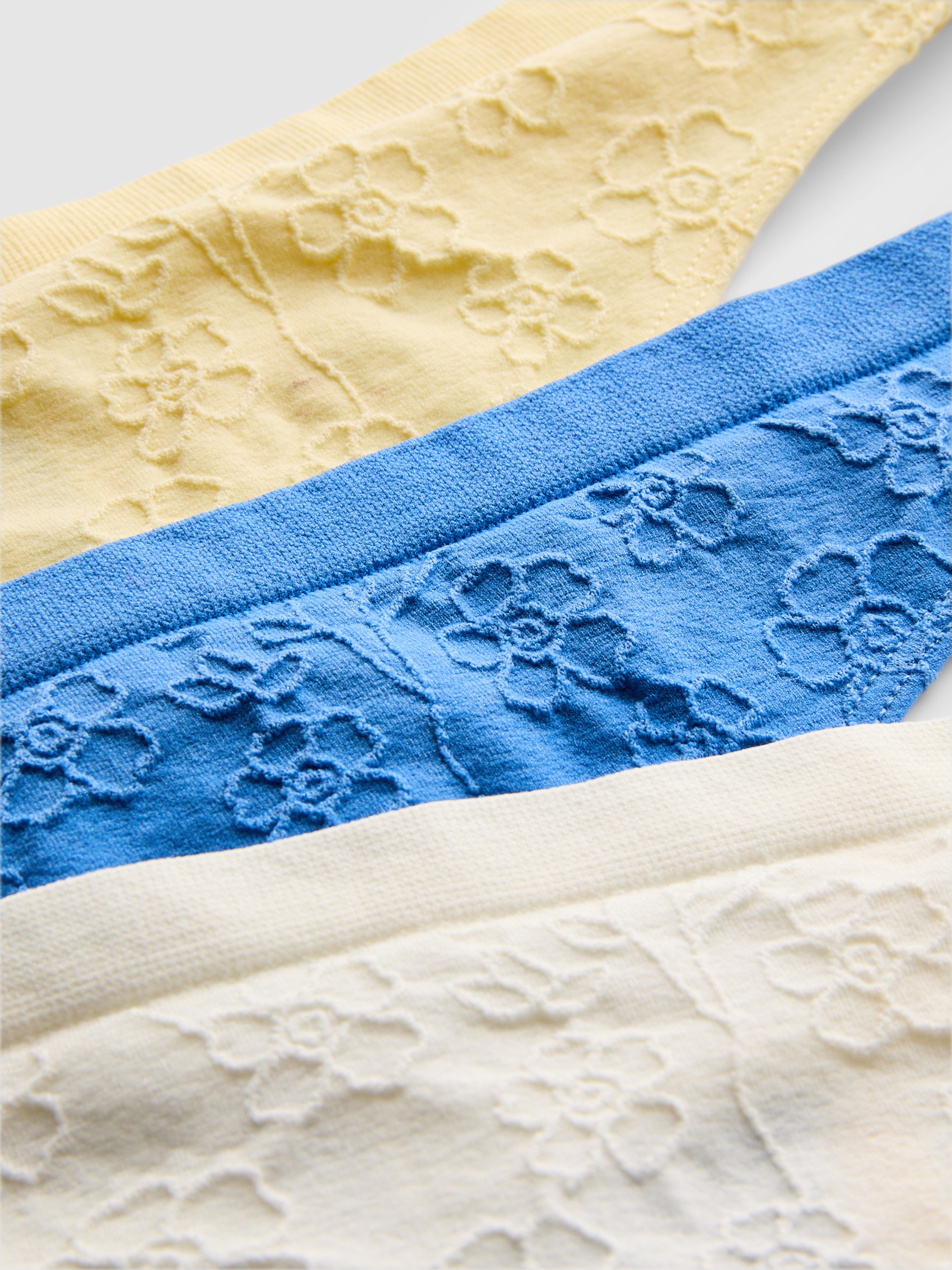 Nahtlose Jacquard-Tangas, 3er-Pack