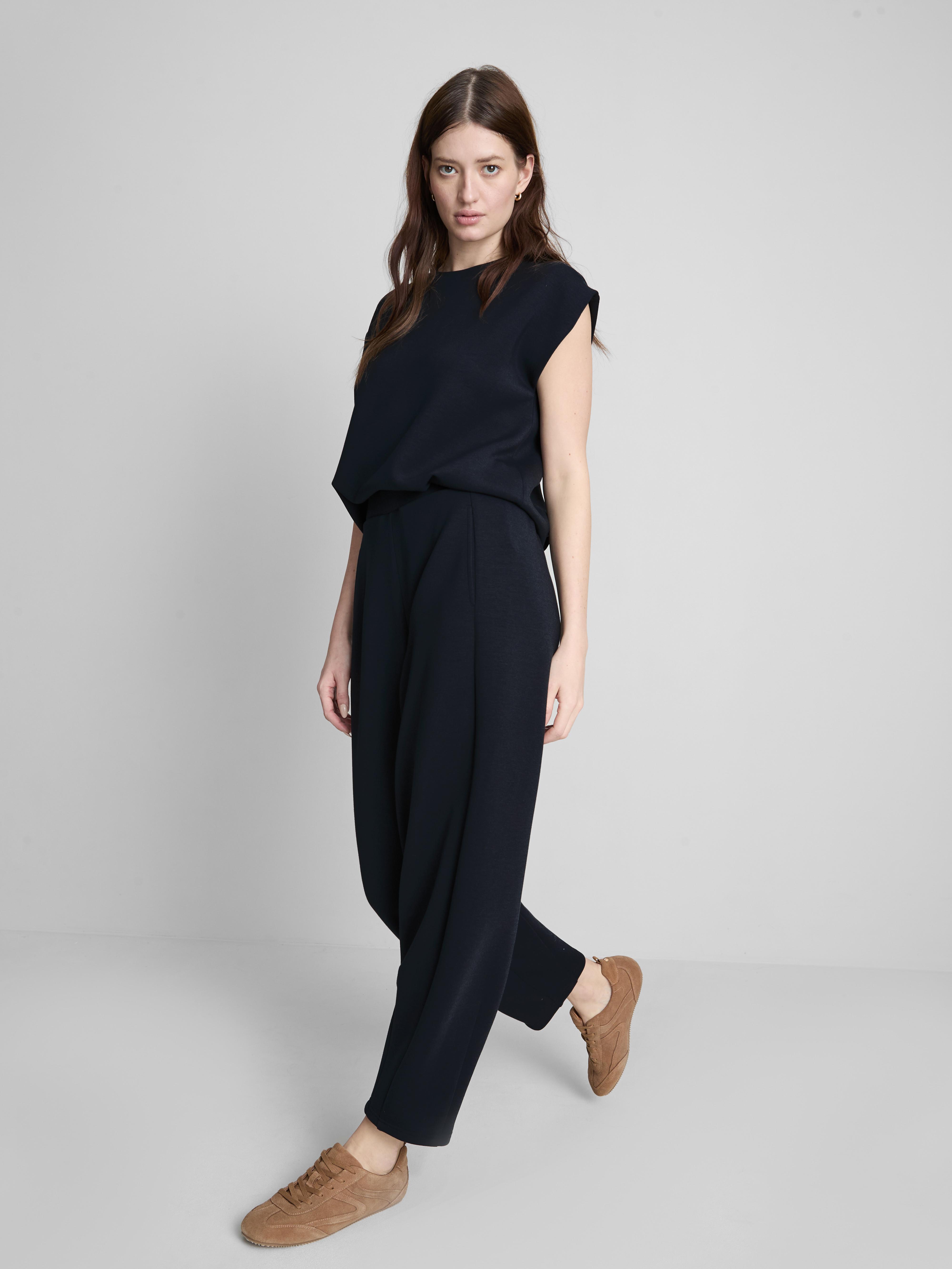 The Edit Scuba Barrel Leg Trousers