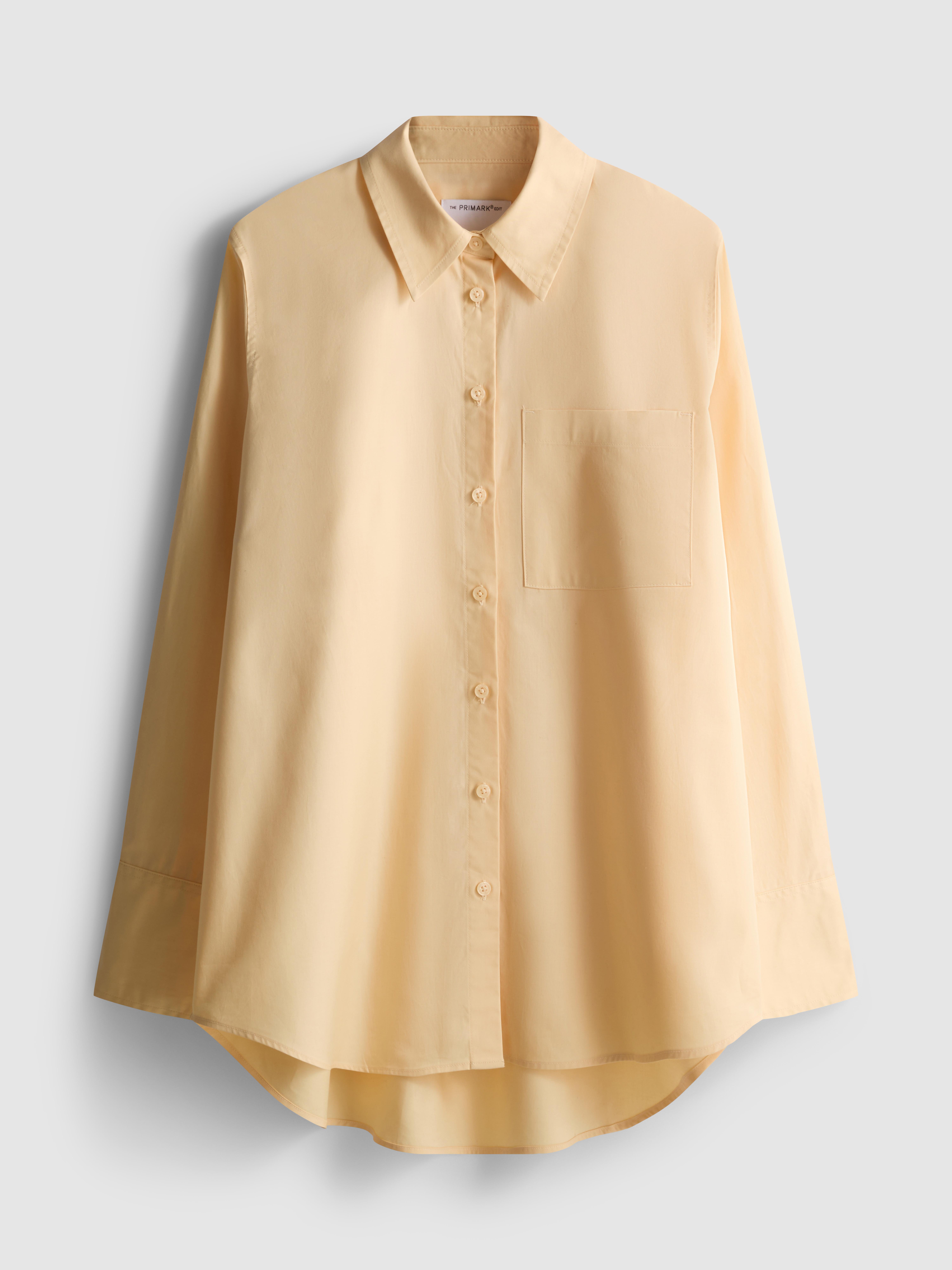 Women's Lemon The Edit Curved Hem Poplin Shirt