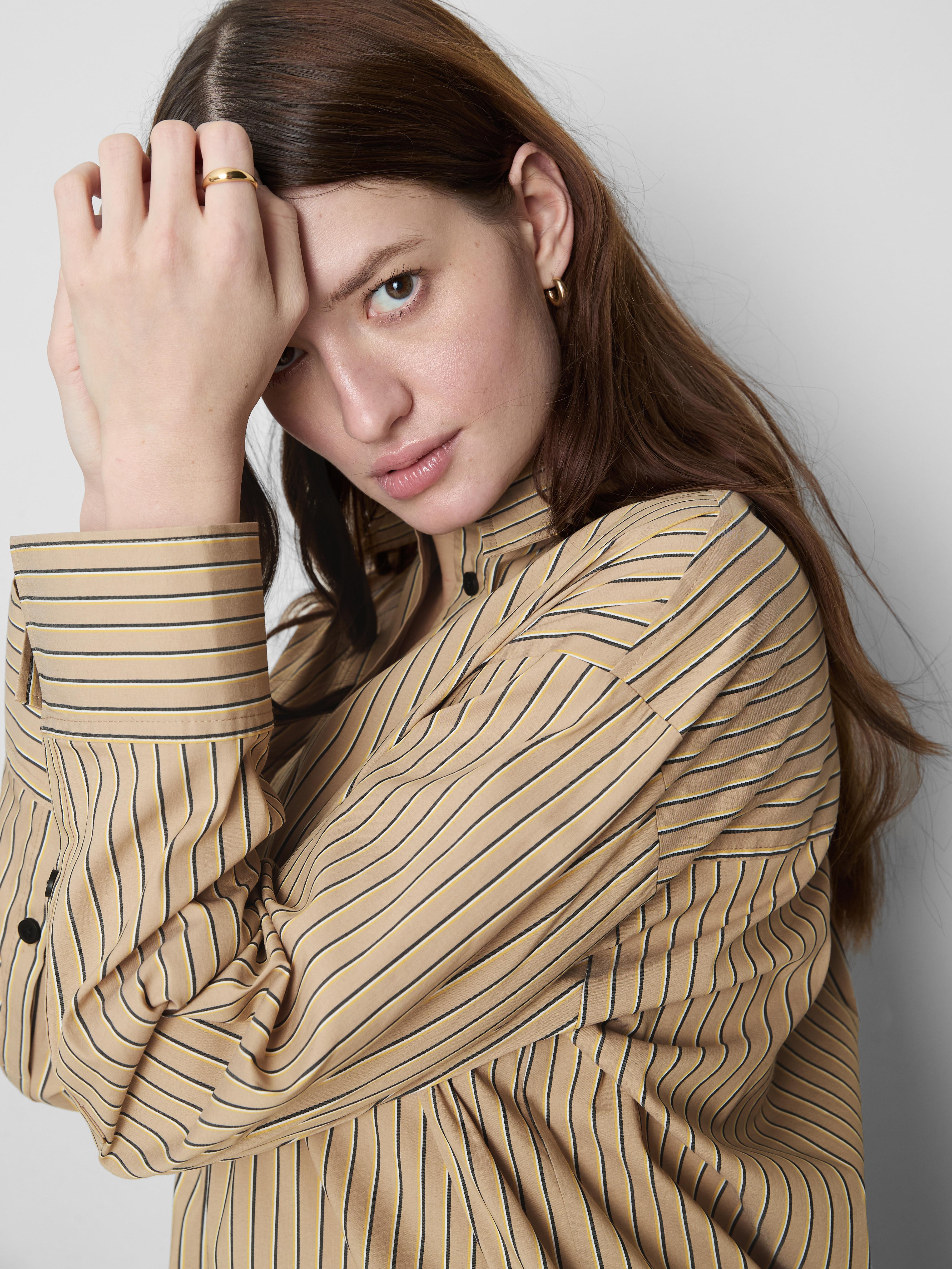 The Edit Striped Poplin Shirt