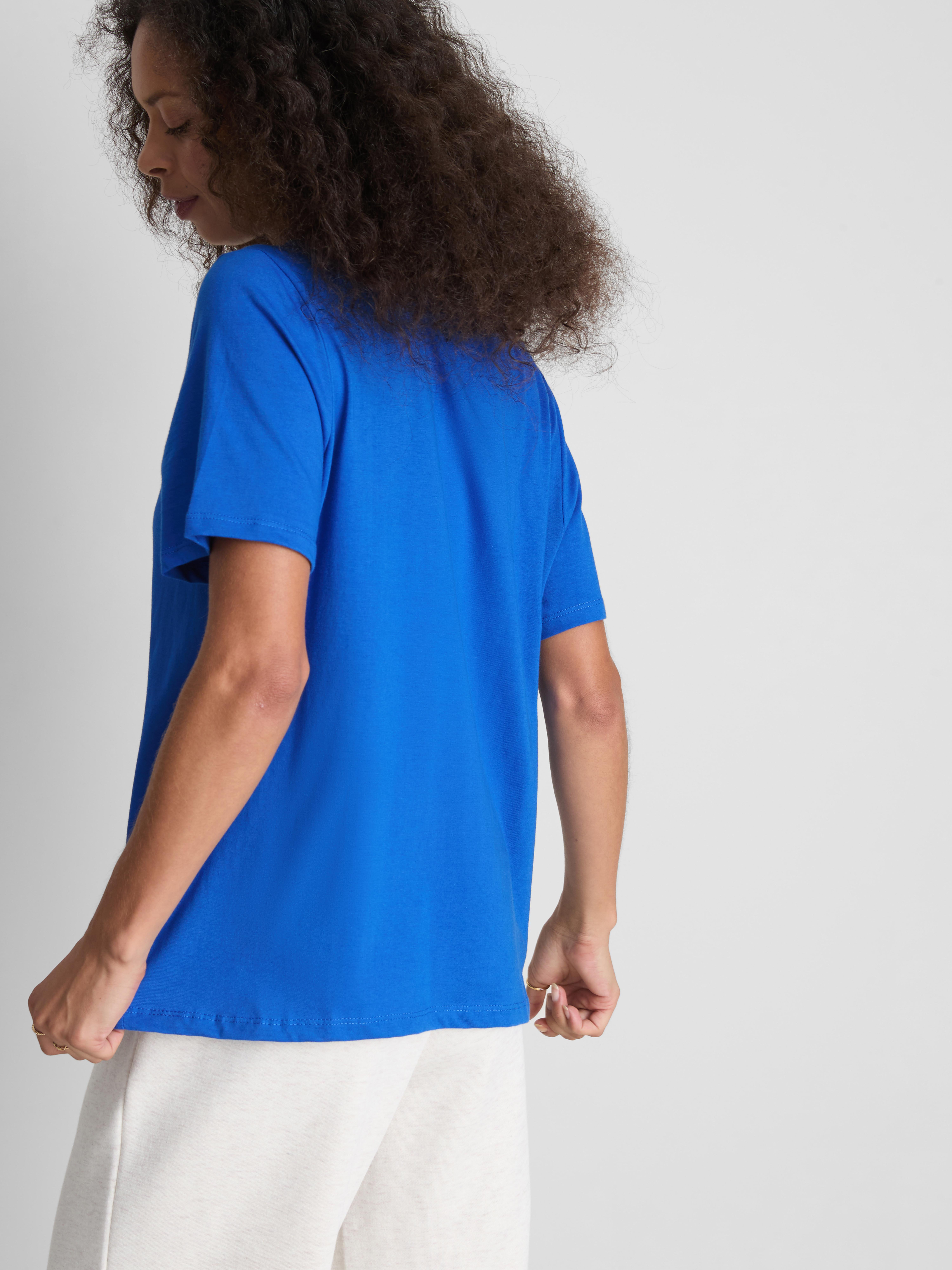 Katoenen T-shirt met korte mouwen en print