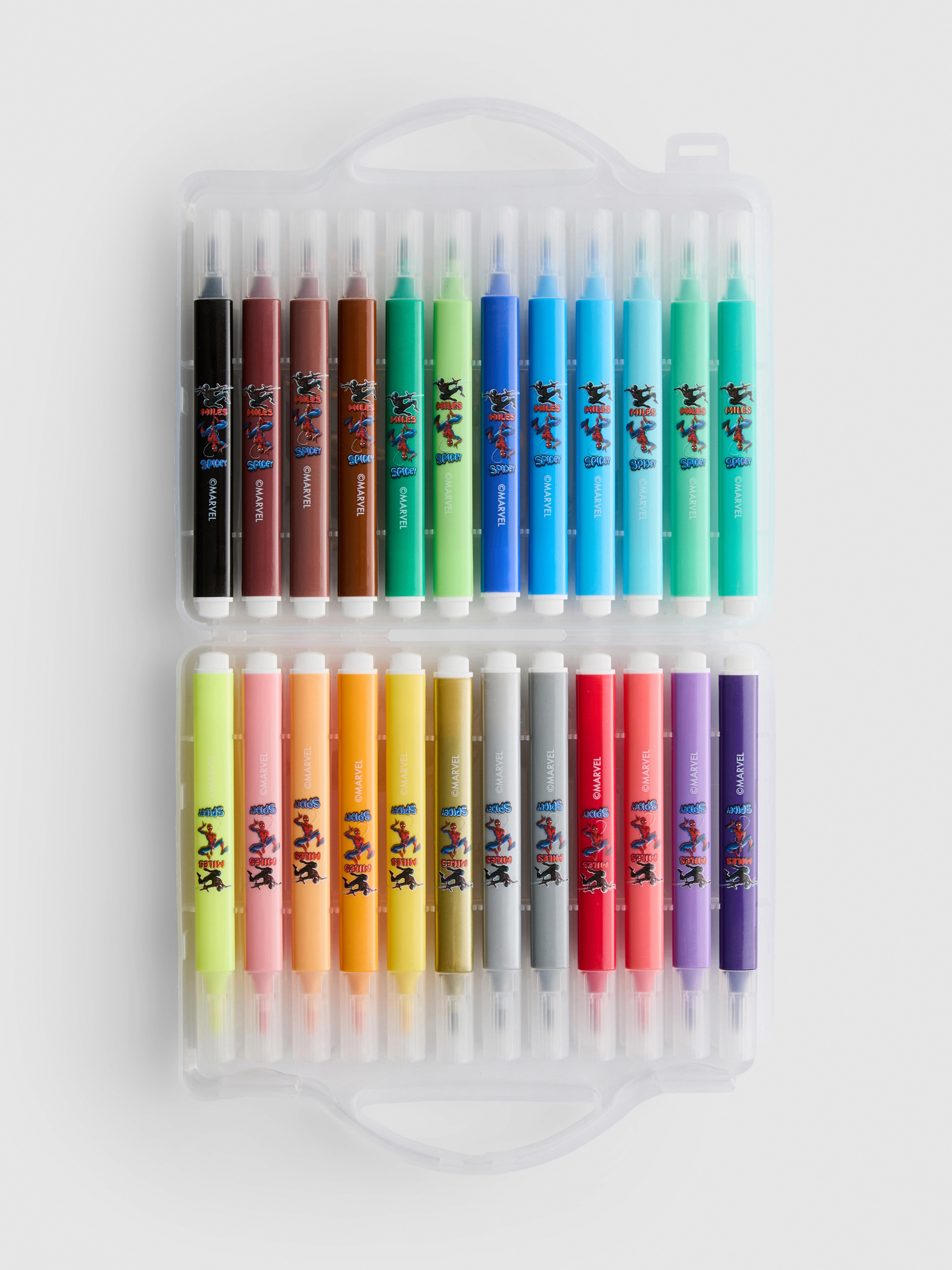 Pack de 24 rotuladores de Spider-Man, MARVEL