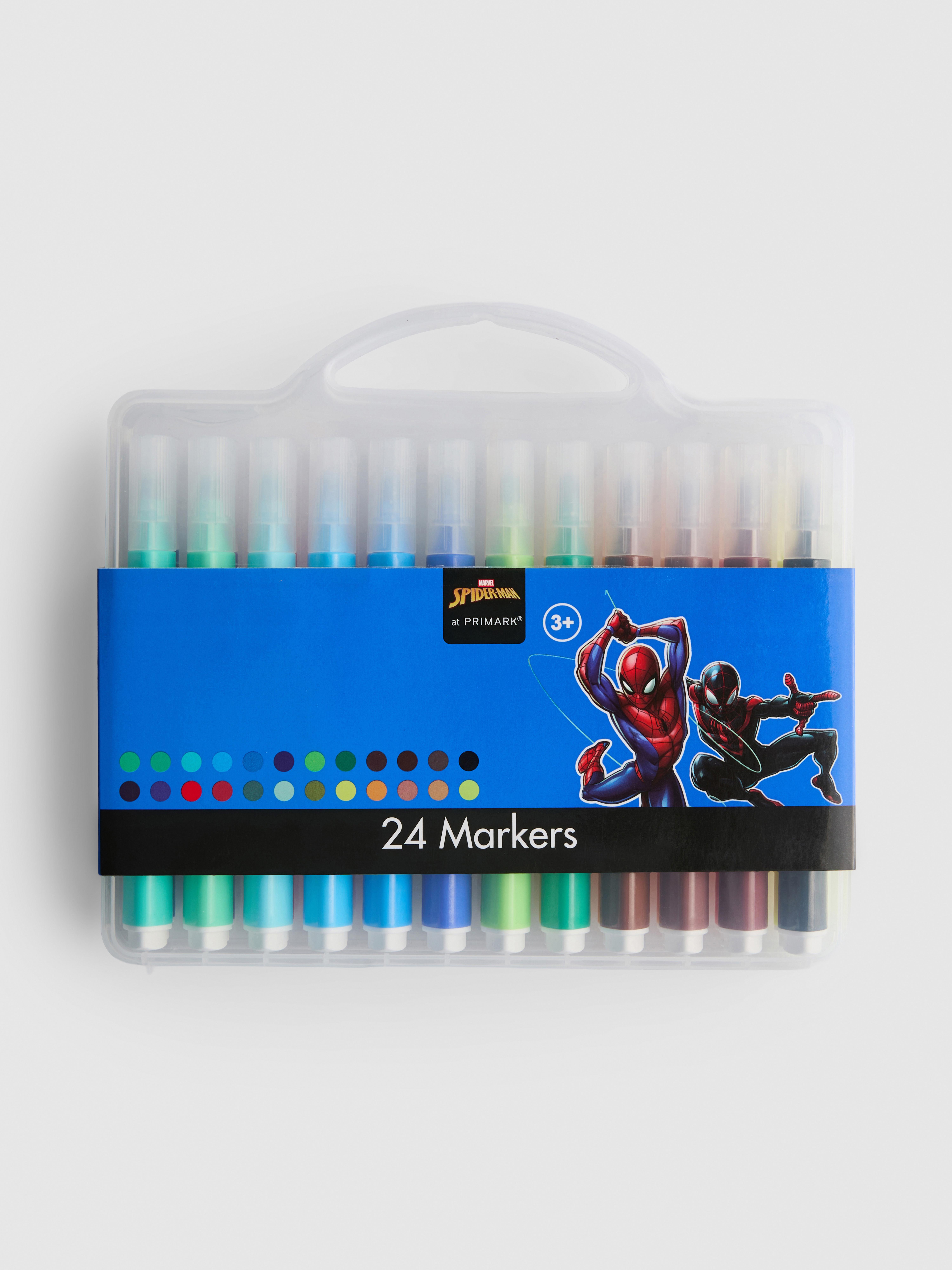 Pack de 24 rotuladores de Spider-Man, MARVEL