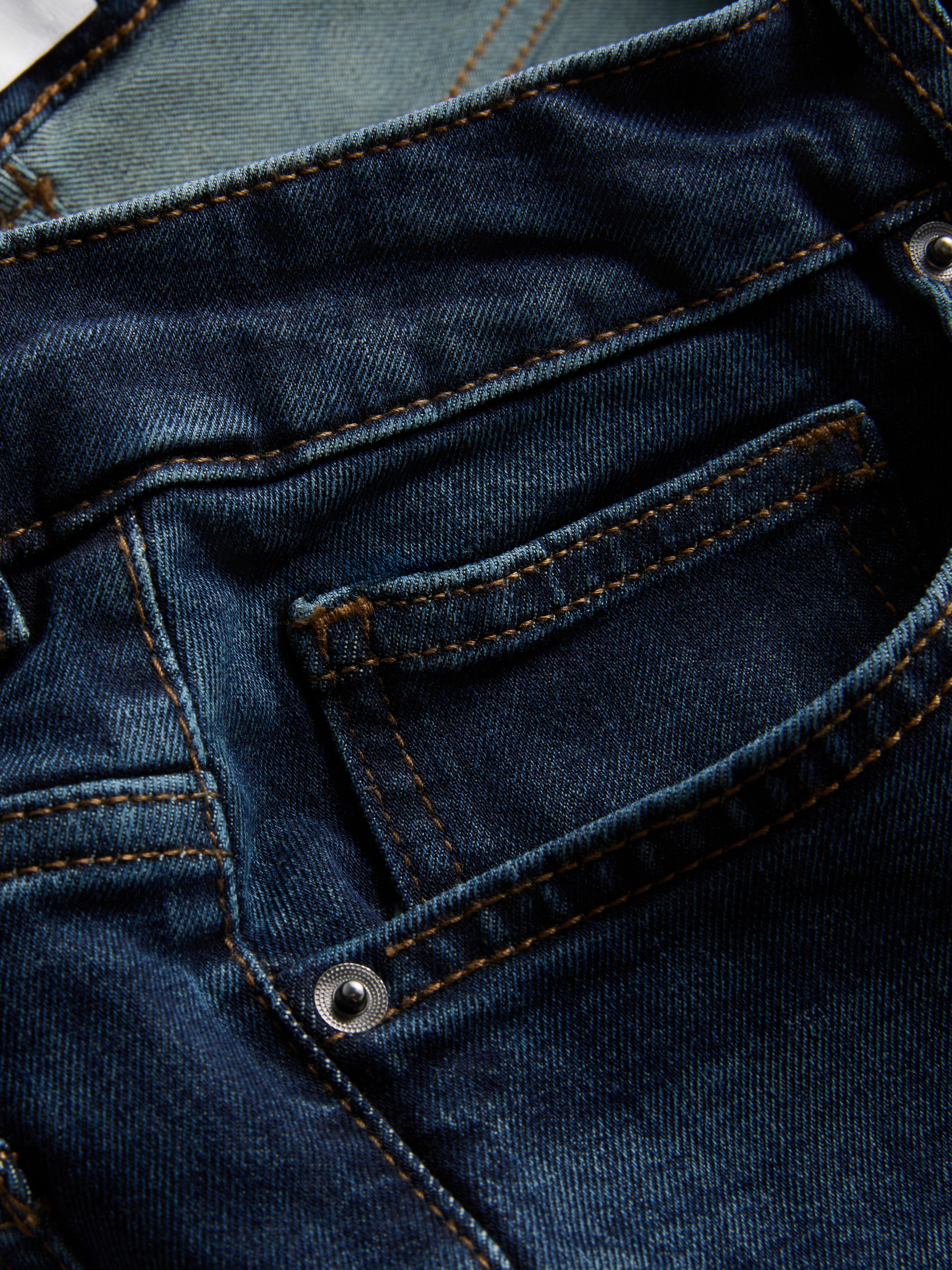 Mid-Rise Straight-Leg Jeans