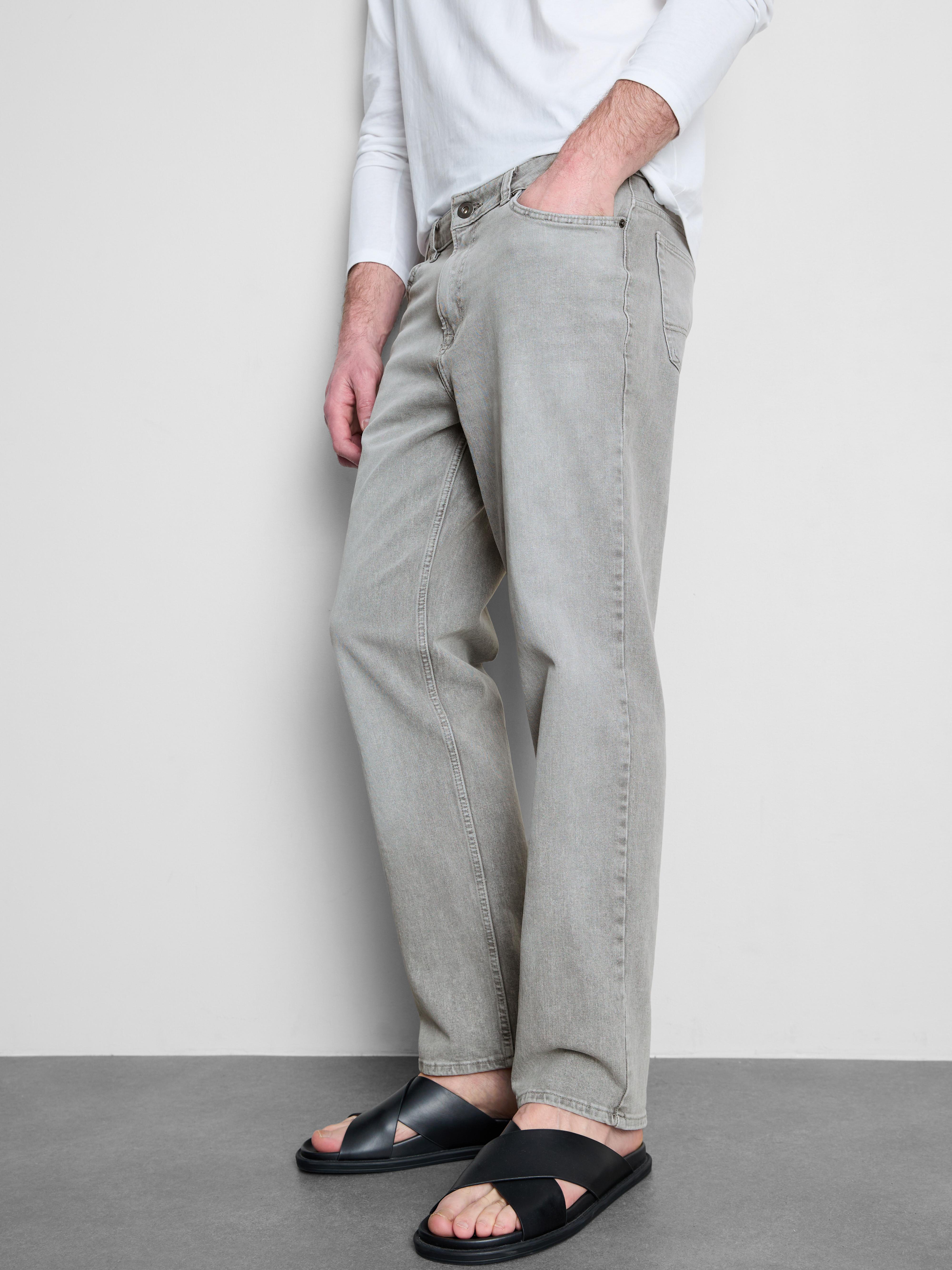 Mid-Rise Straight Leg Jeans