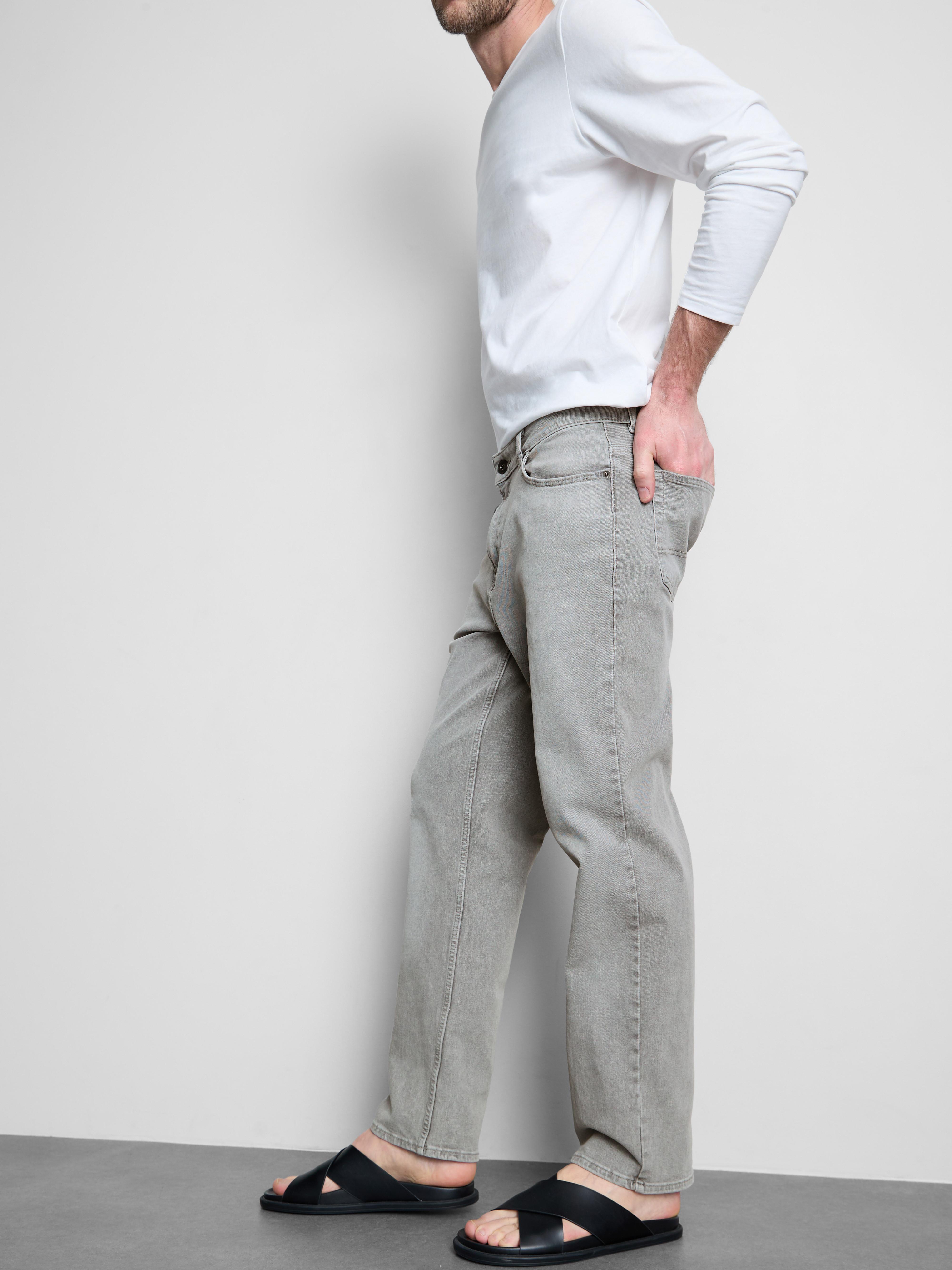 Mid-Rise Straight Leg Jeans