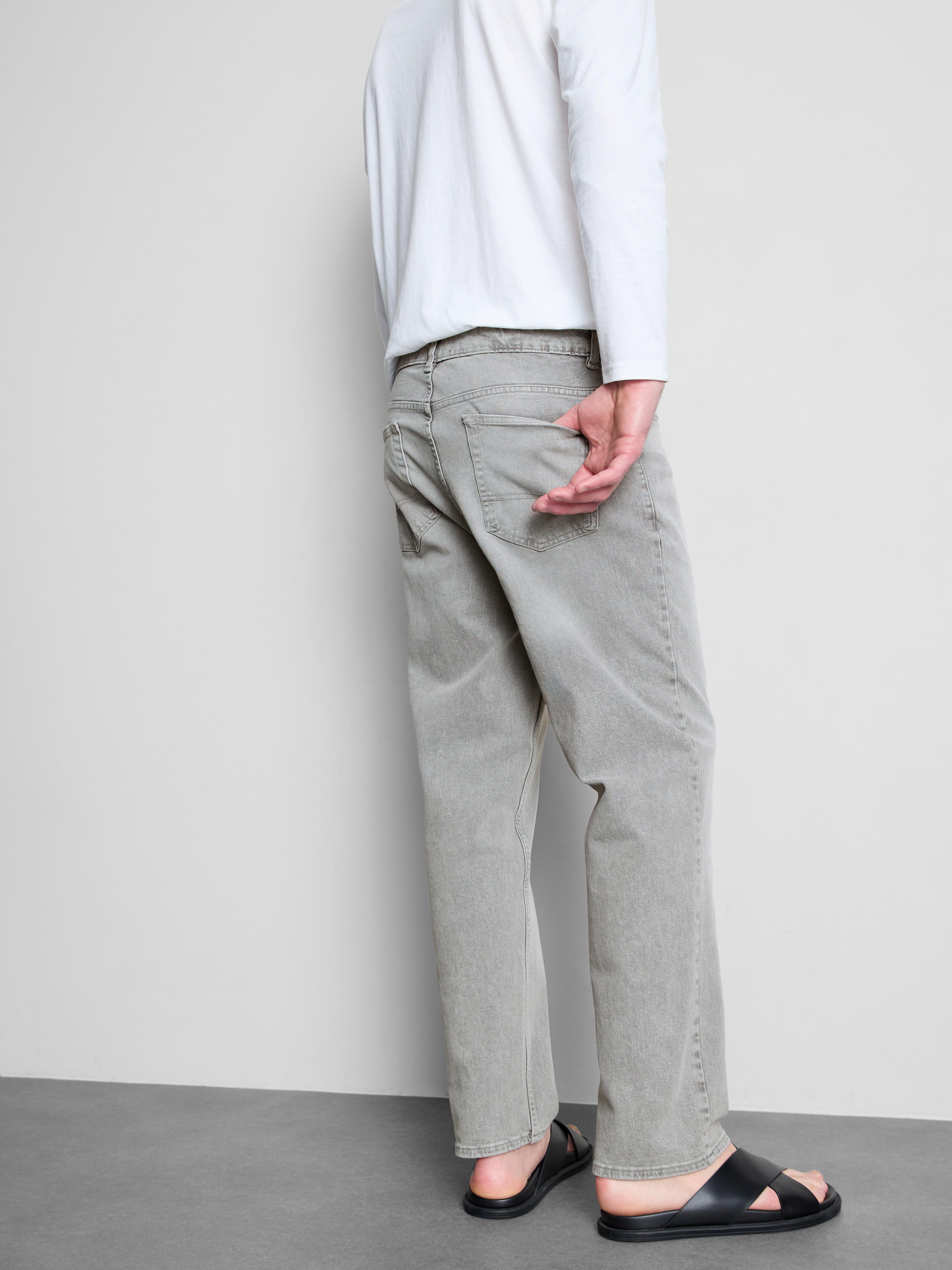 Mid-Rise Straight Leg Jeans