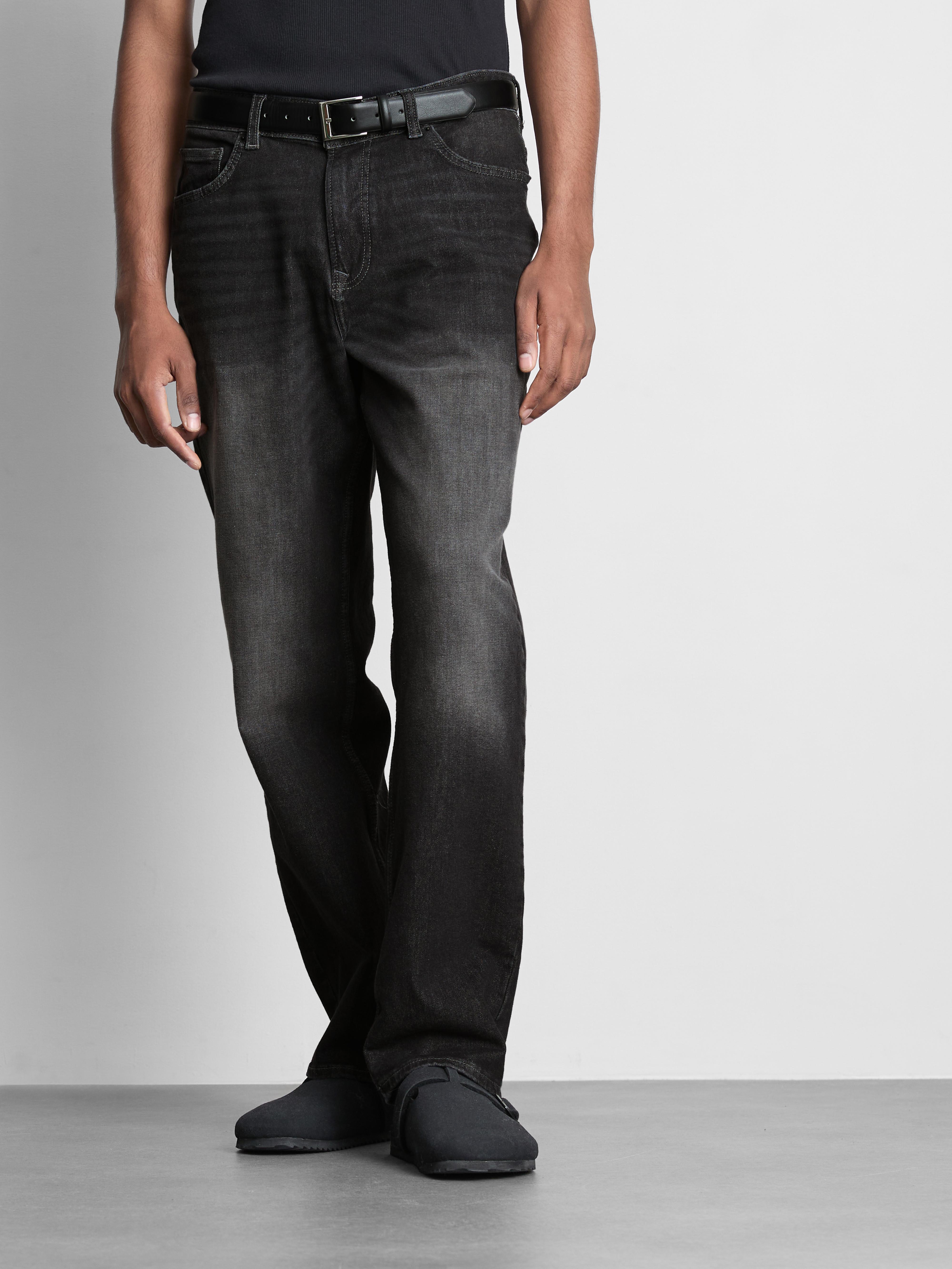 Mid-Rise Straight Leg Jeans