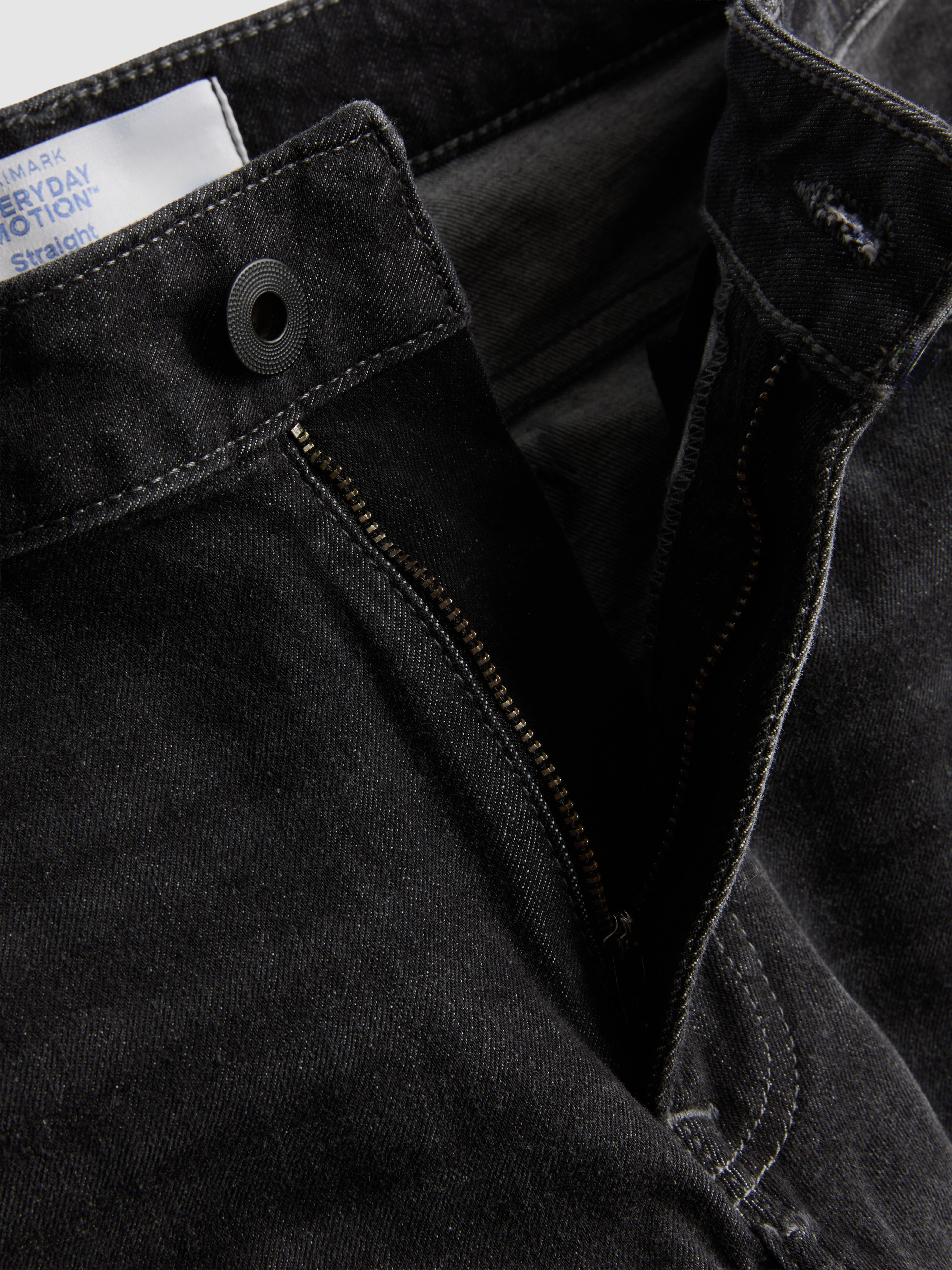 Mid-Rise Straight Leg Jeans