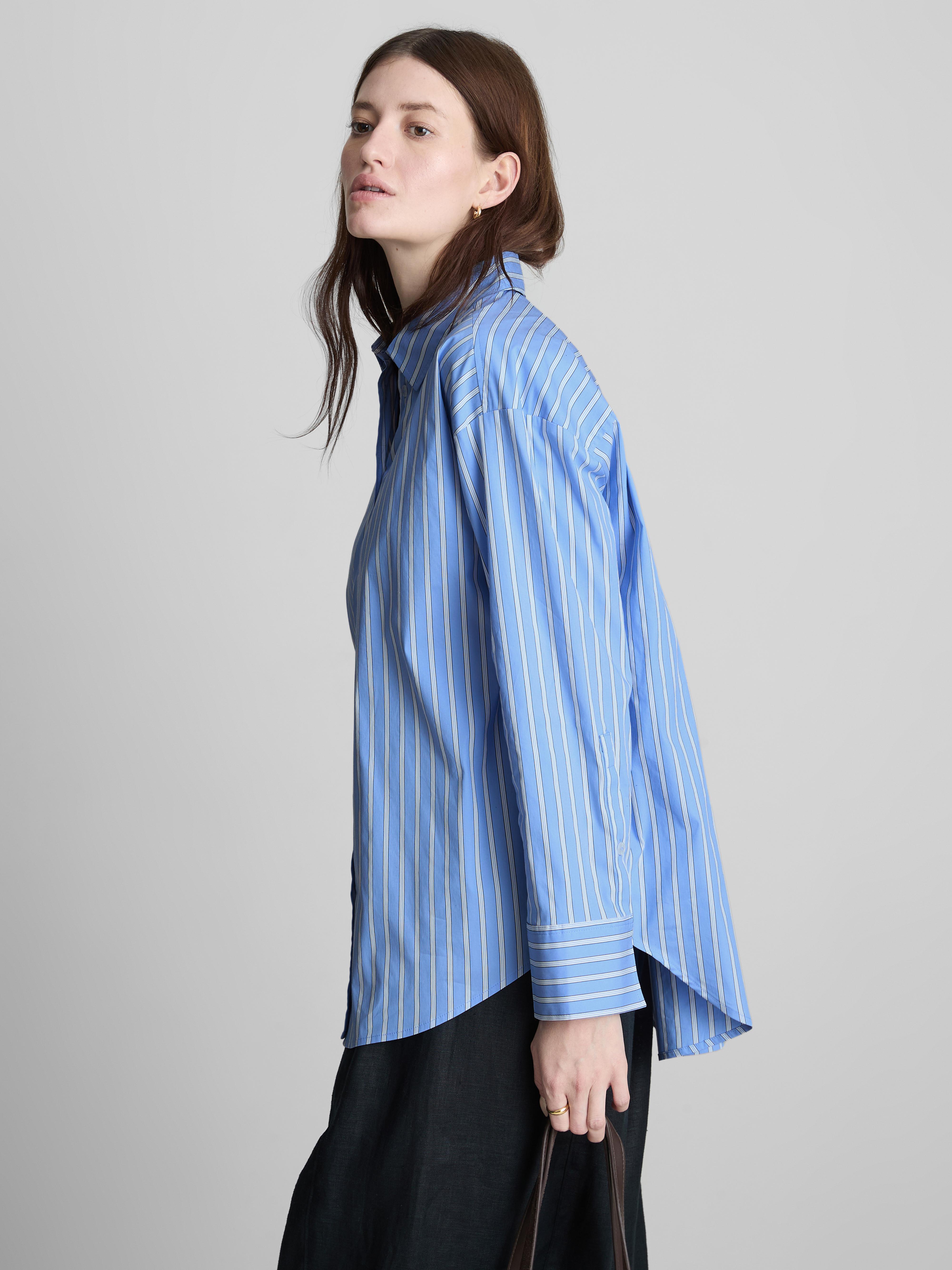 The Edit Striped Cotton Shirt