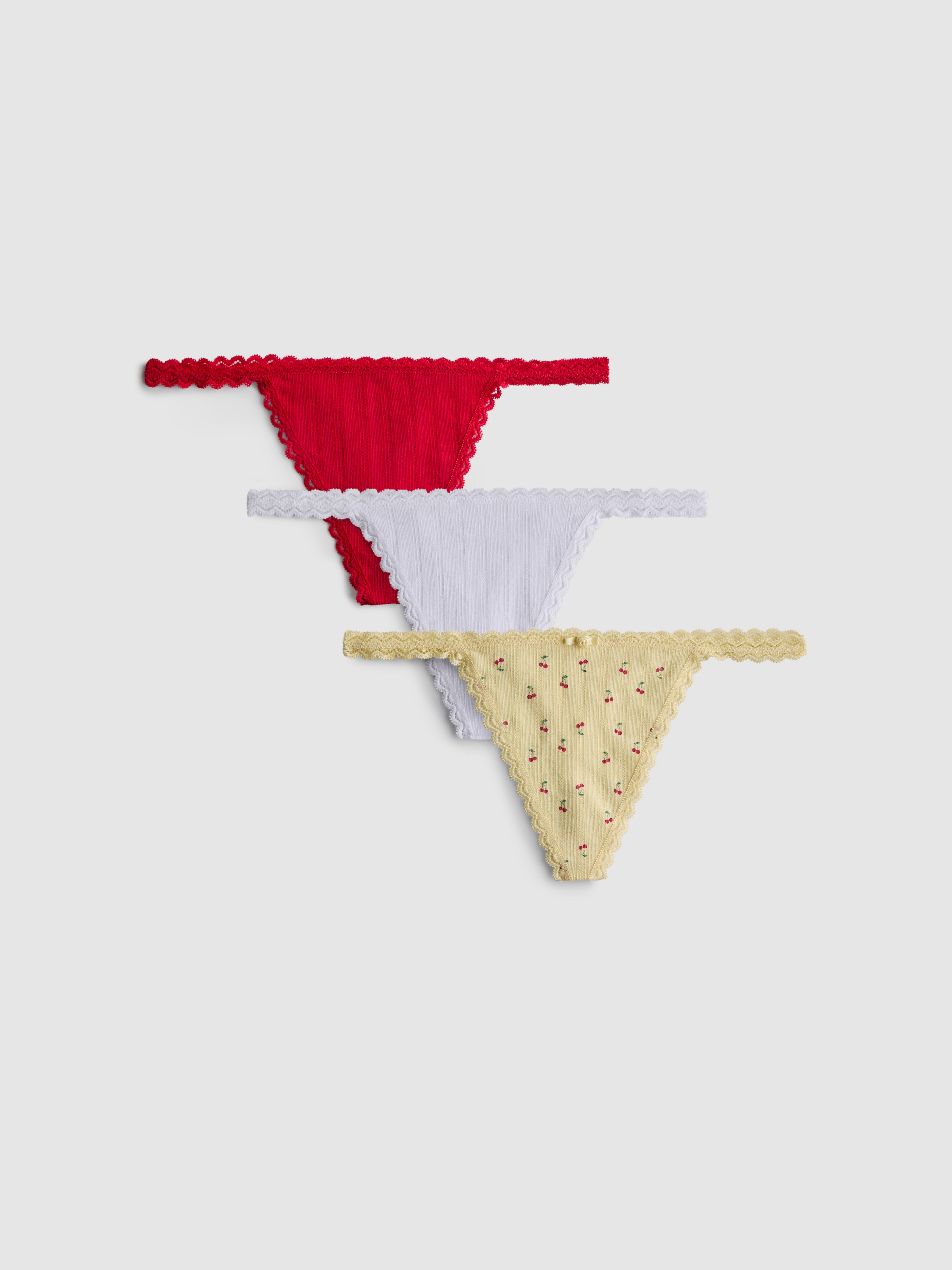 DIM Confezione Da 3 Perizomi In Cotone Elasticizzato Per Donna – Morbidi E Comodi, 95% Cotone, 5% Elastan, Vestibilità Perfetta (D4C19)