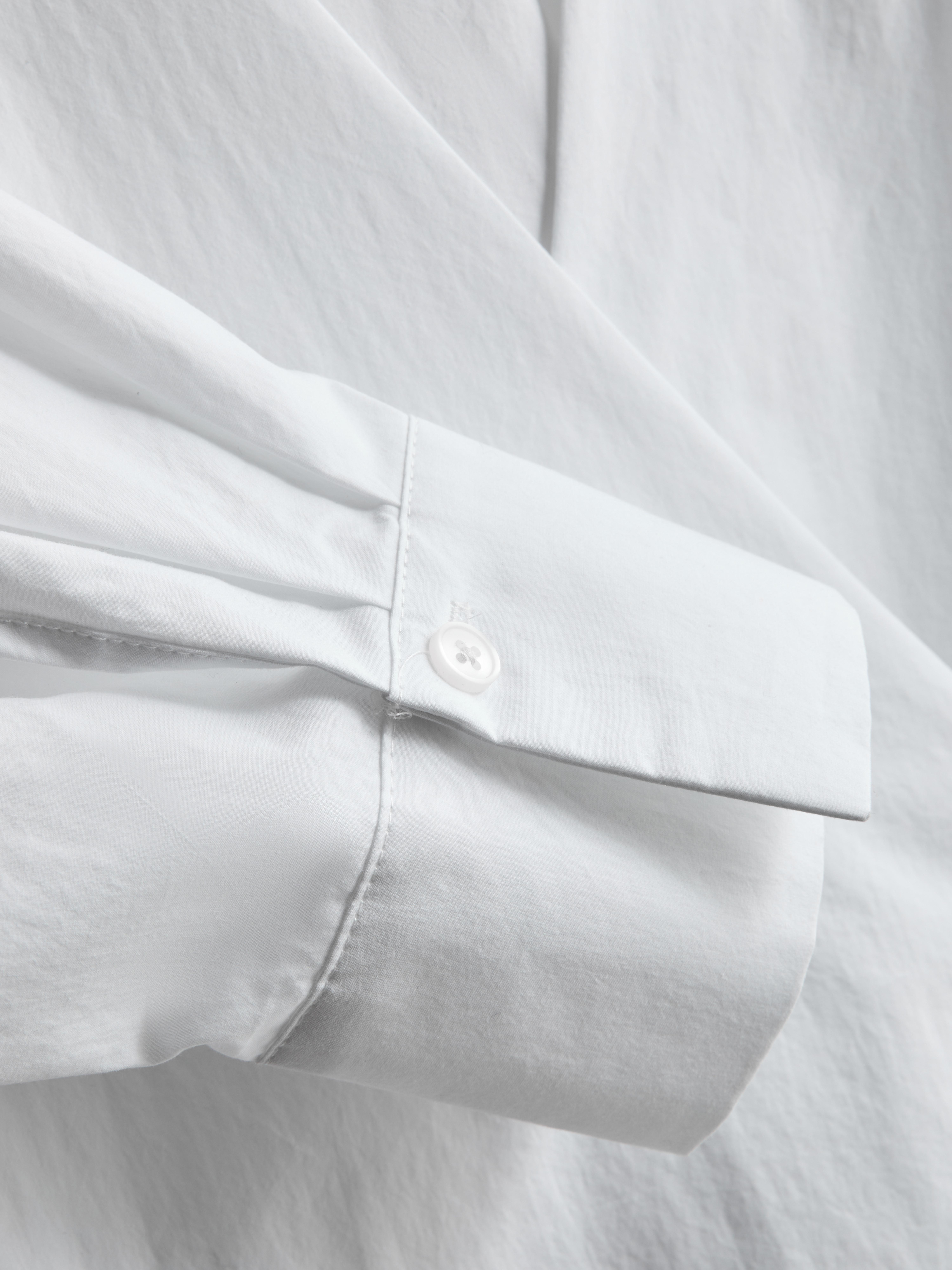 The Edit Cotton Wrap Shirt