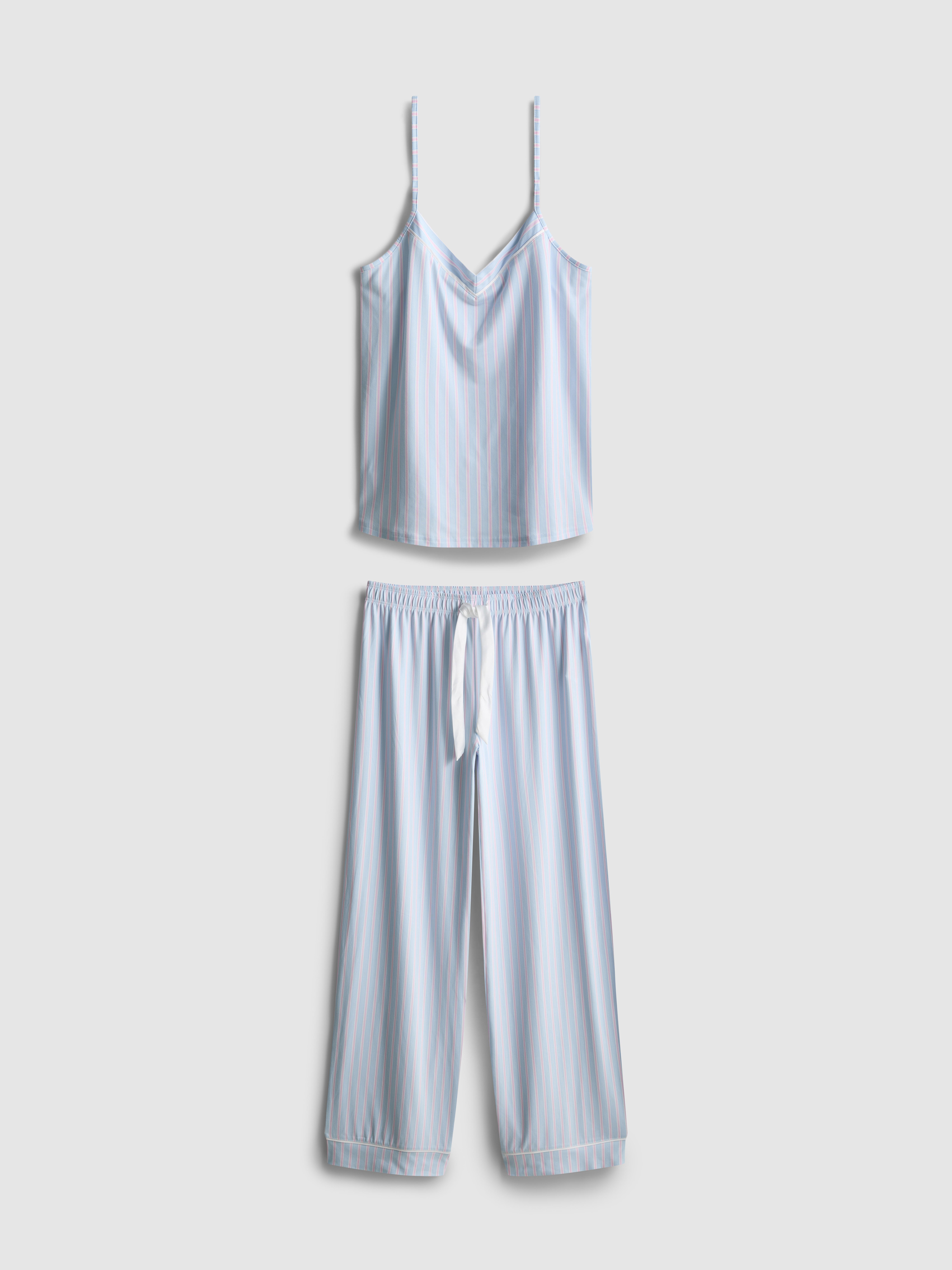 Printed Satin Bow Cami Pyjamas