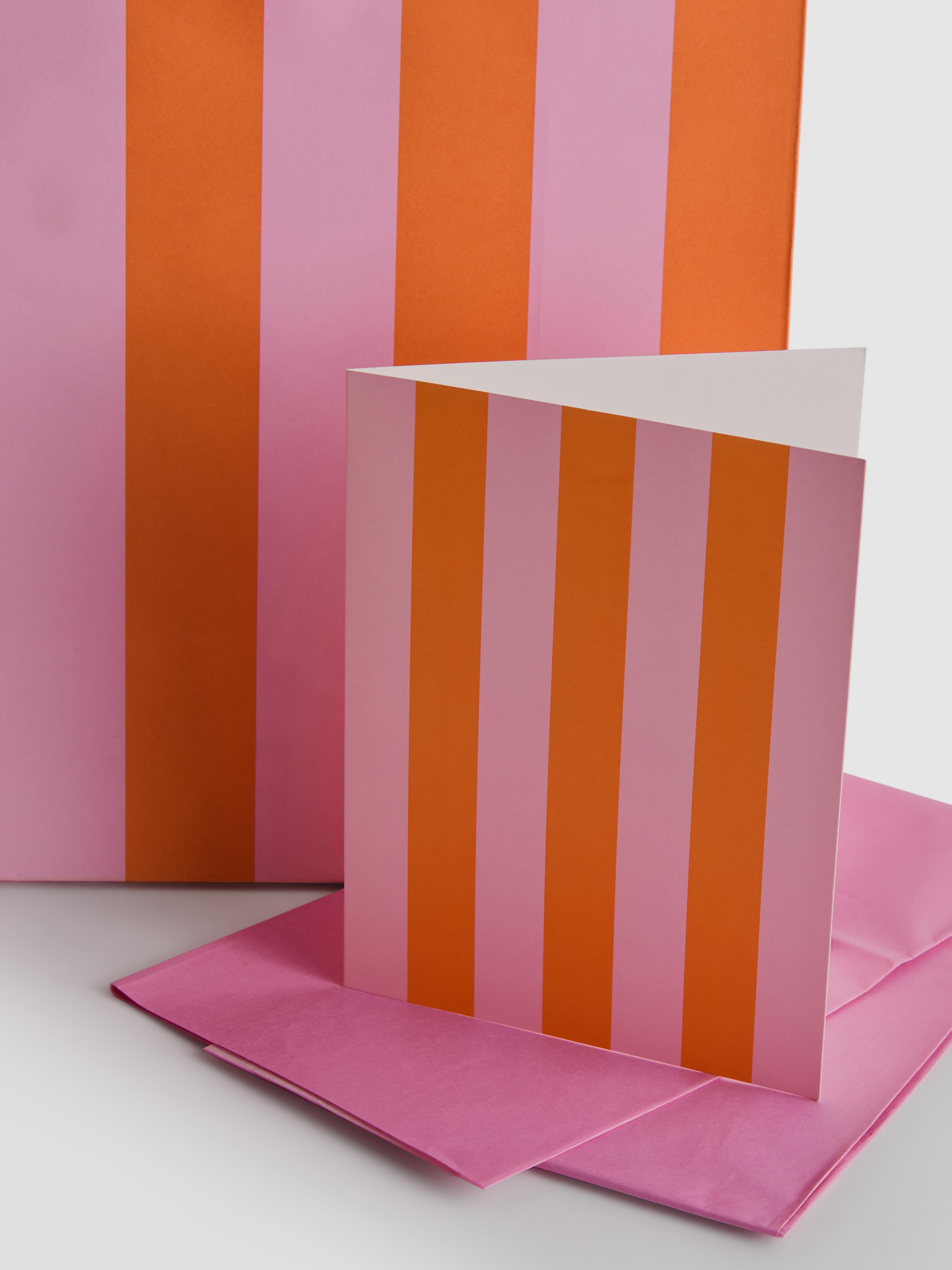 3-in-1 Striped Gift Bag