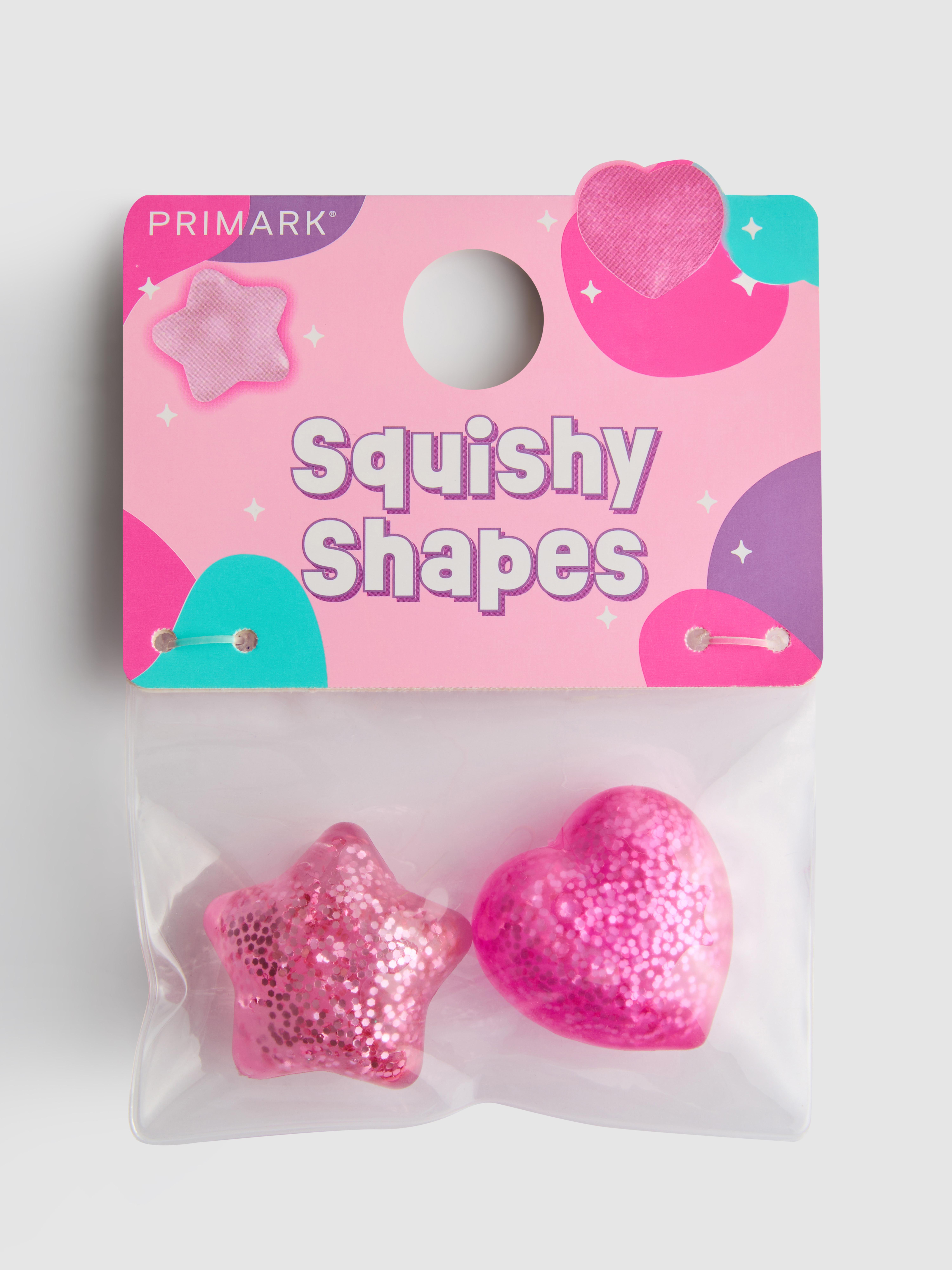 Confezione di 2 giocattoli squishy forme varie