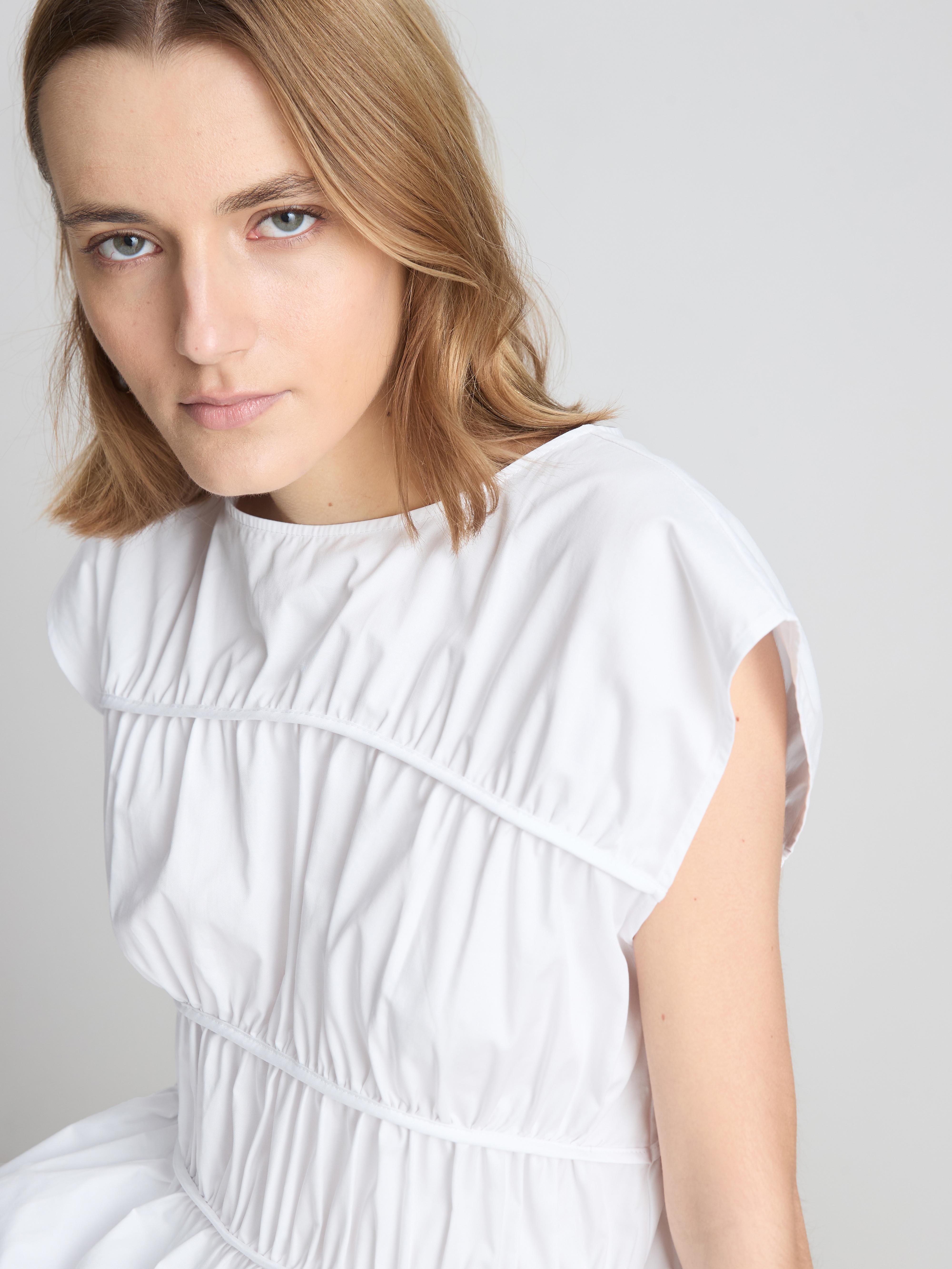 The Edit Cotton Shirred Top
