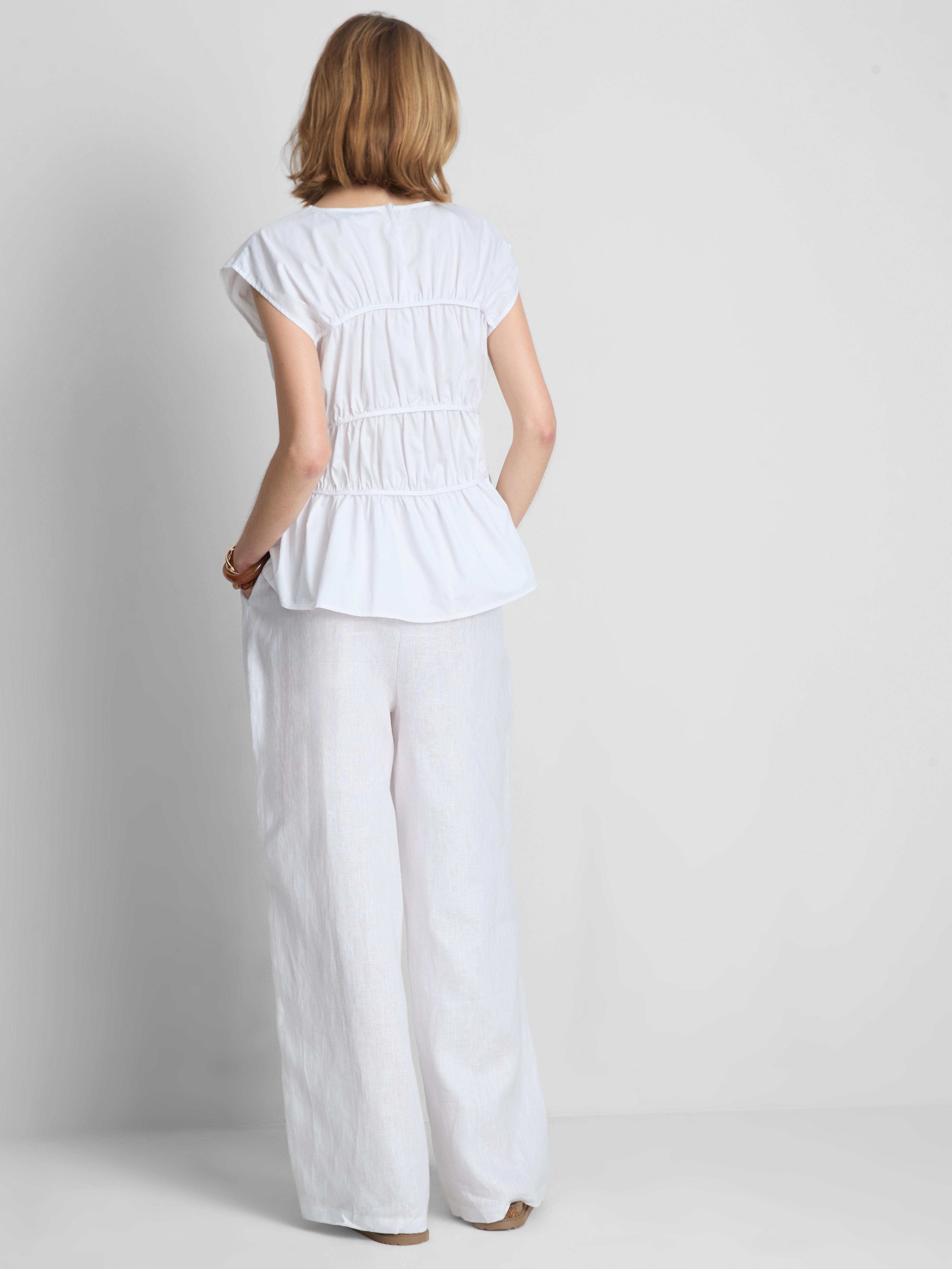 The Edit Cotton Shirred Top