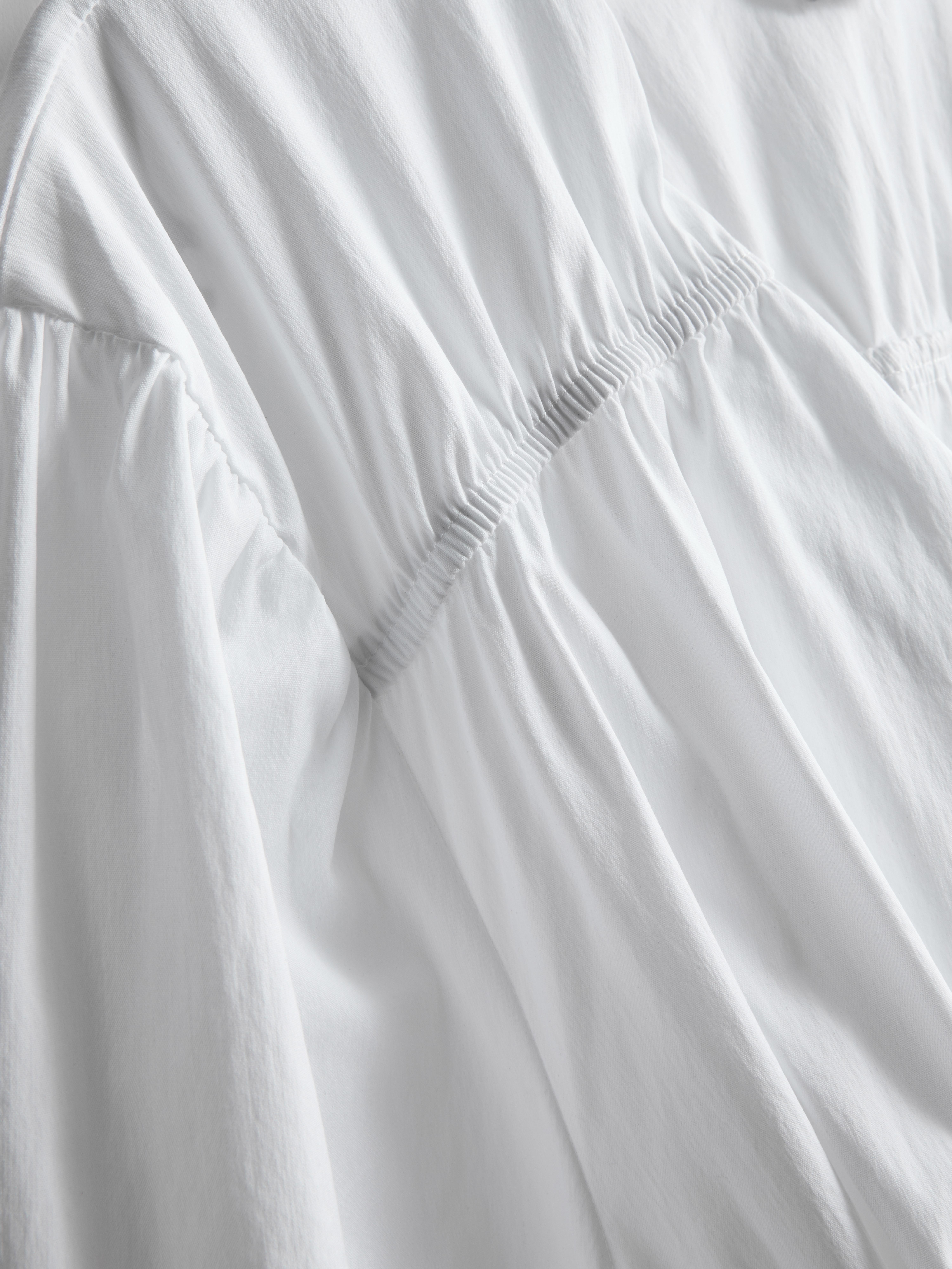 The Edit Tie Front Cotton-Blend Blouse