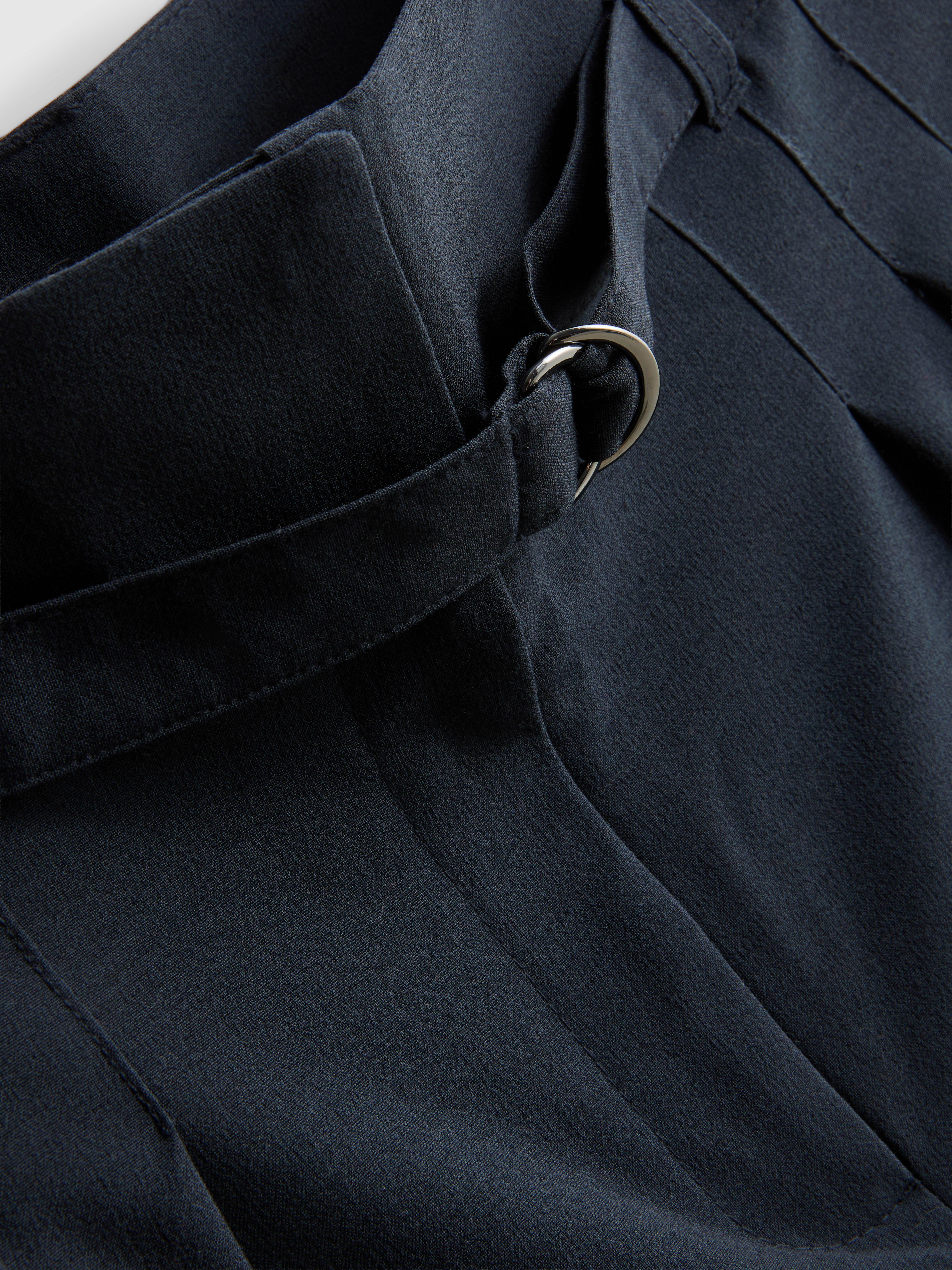 The Edit Wide Leg Pleated Pants