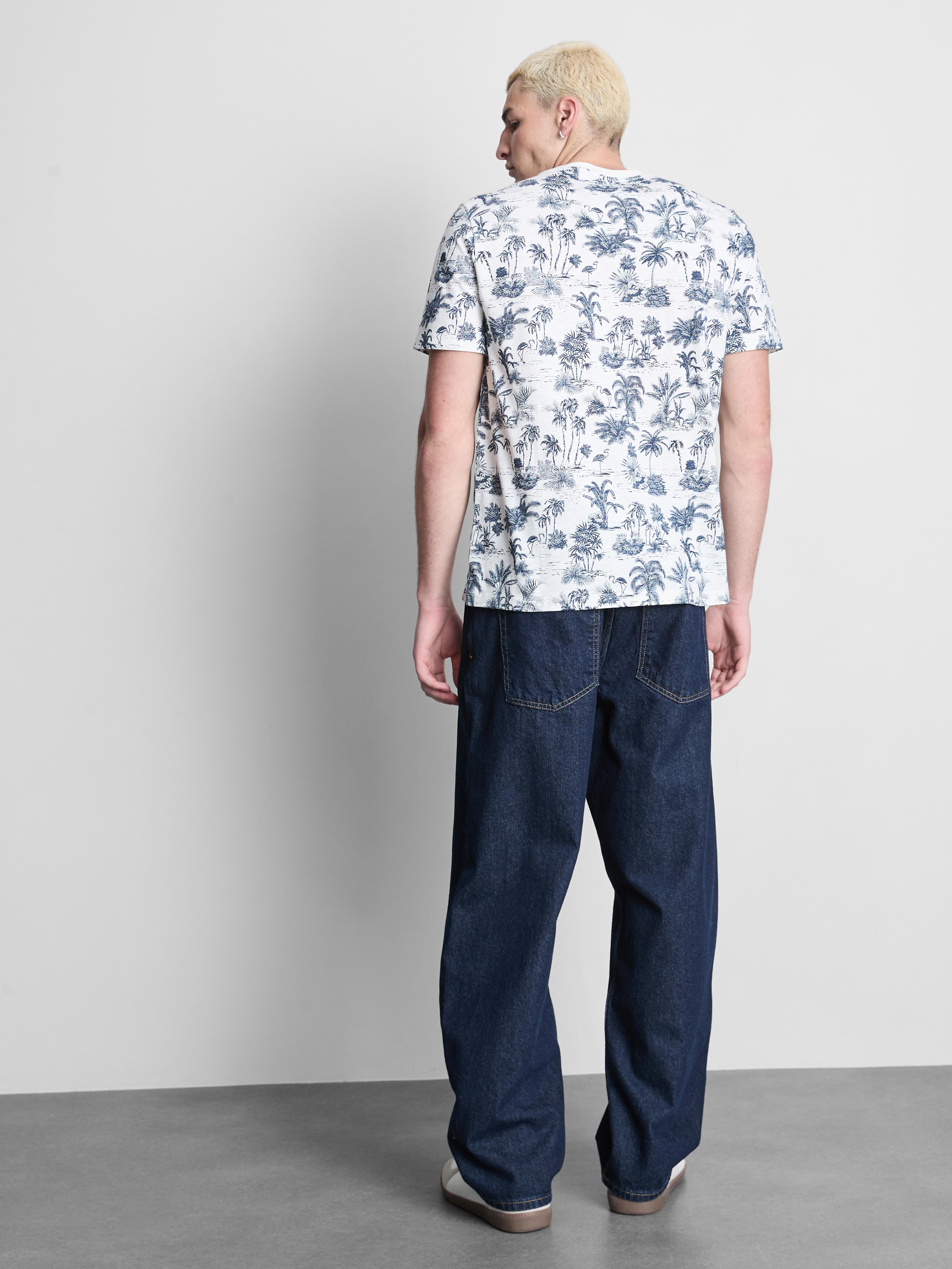 Chemise imprimée à manches courtes