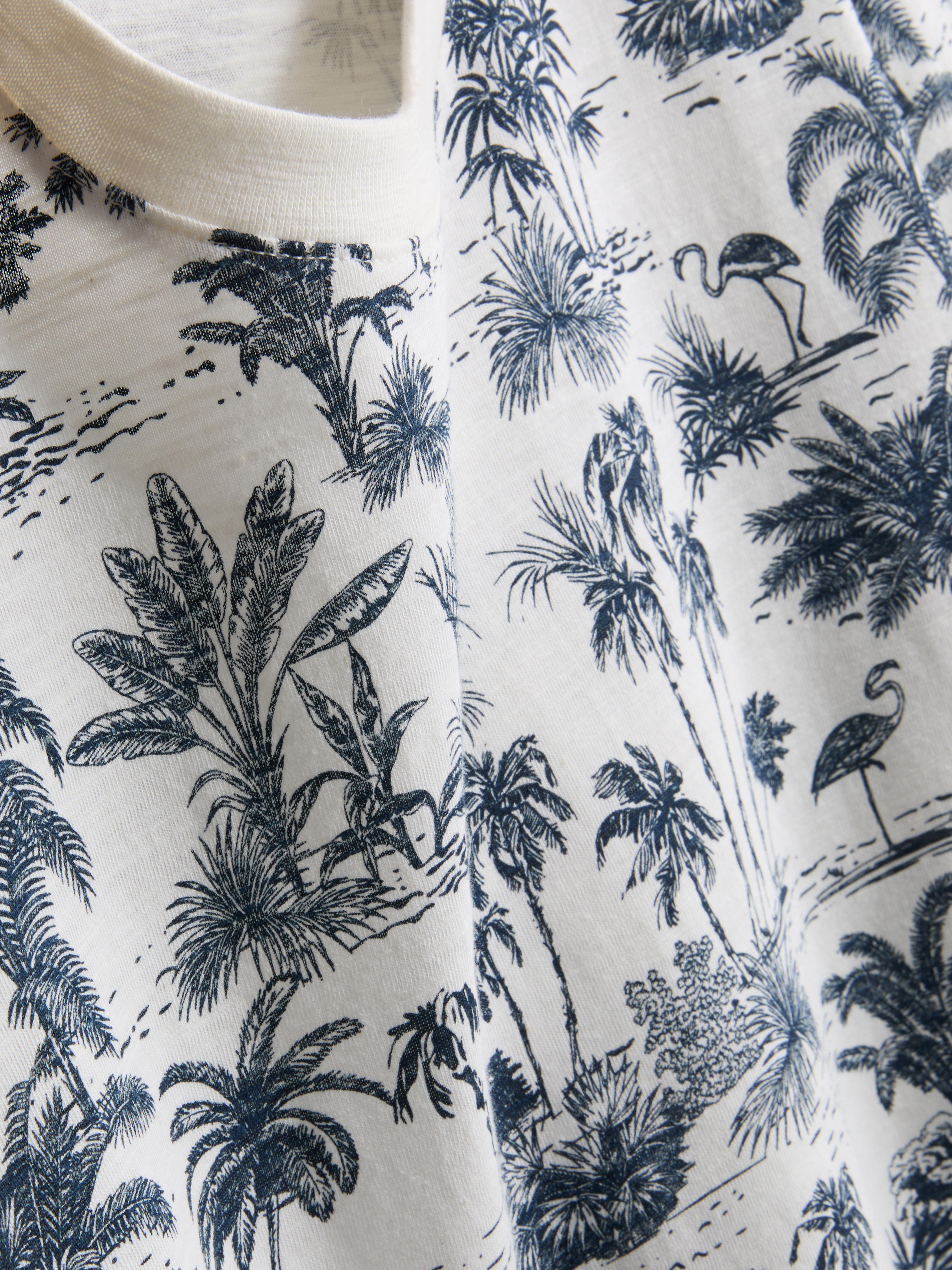 Chemise imprimée à manches courtes
