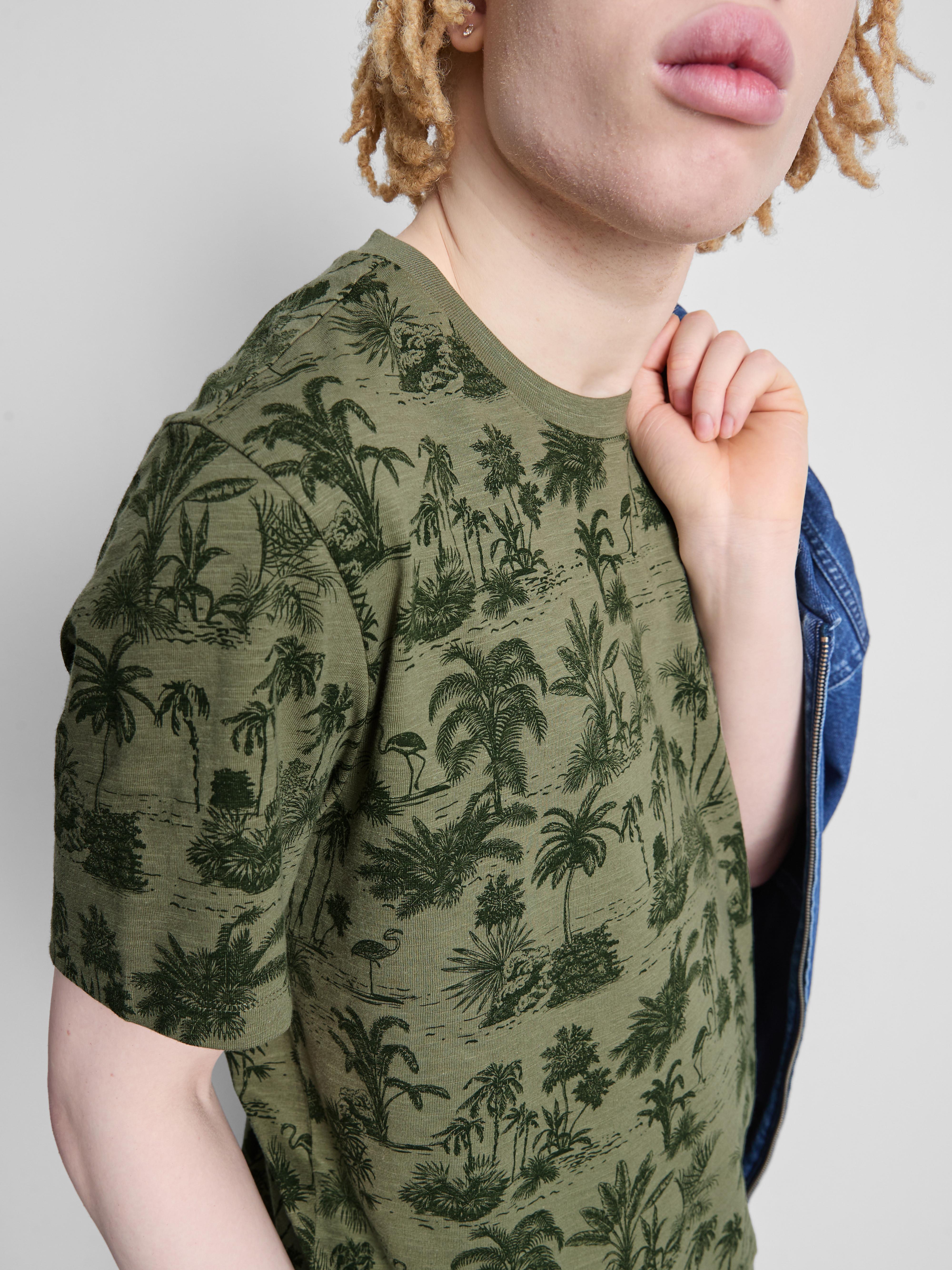 Overhemd met korte mouwen en print