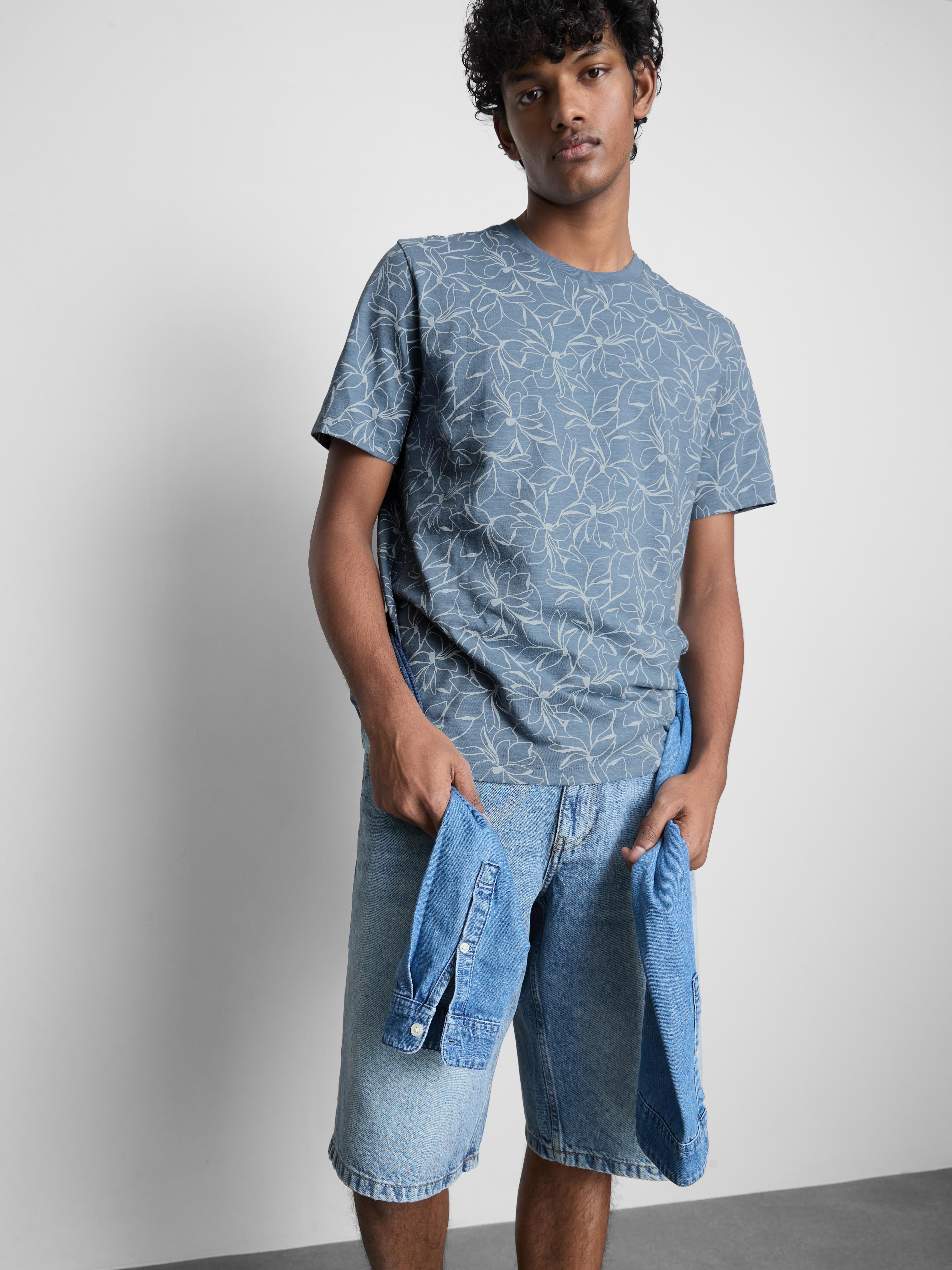 Overhemd met korte mouwen en print