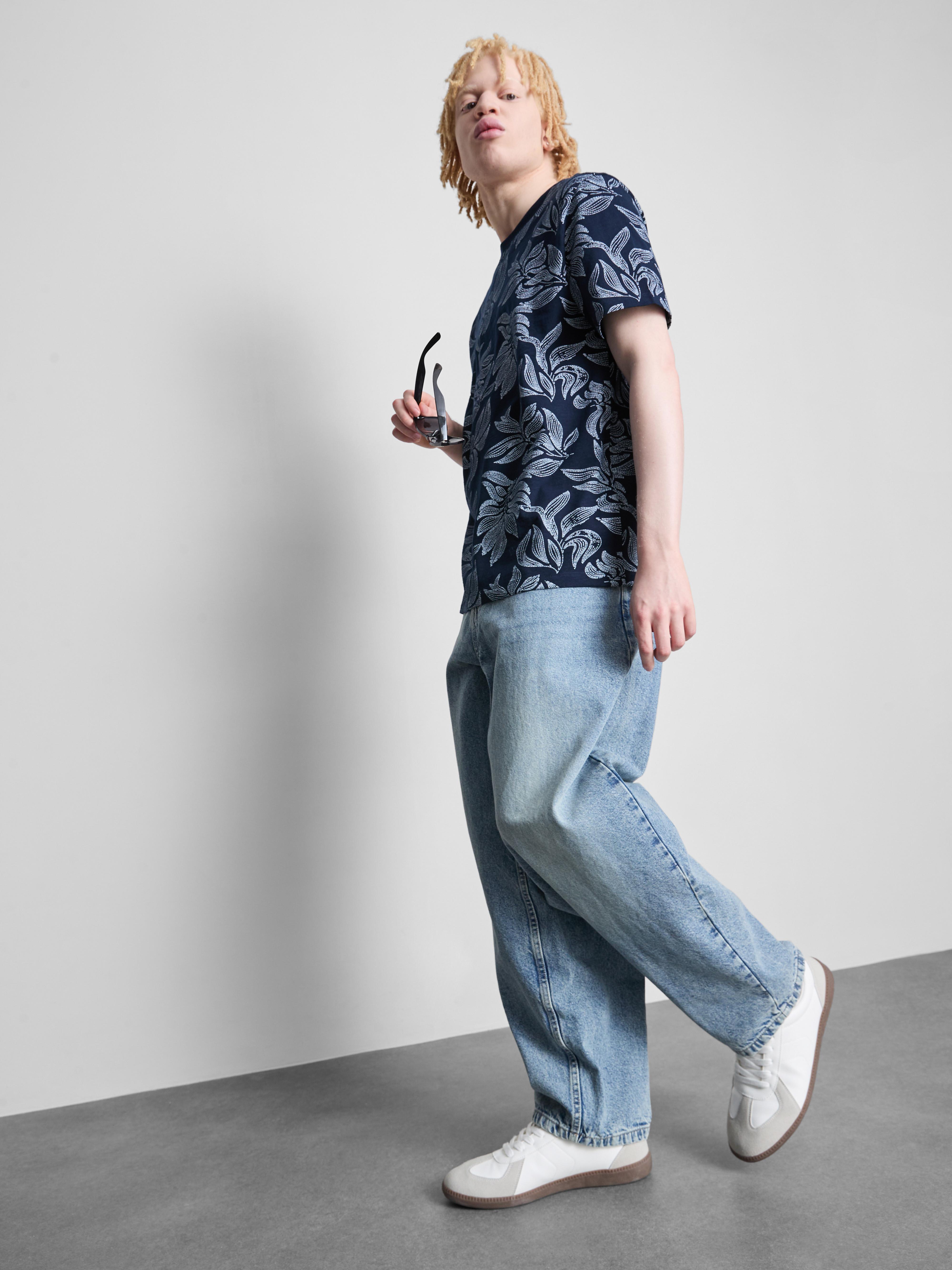 Chemise imprimée à manches courtes